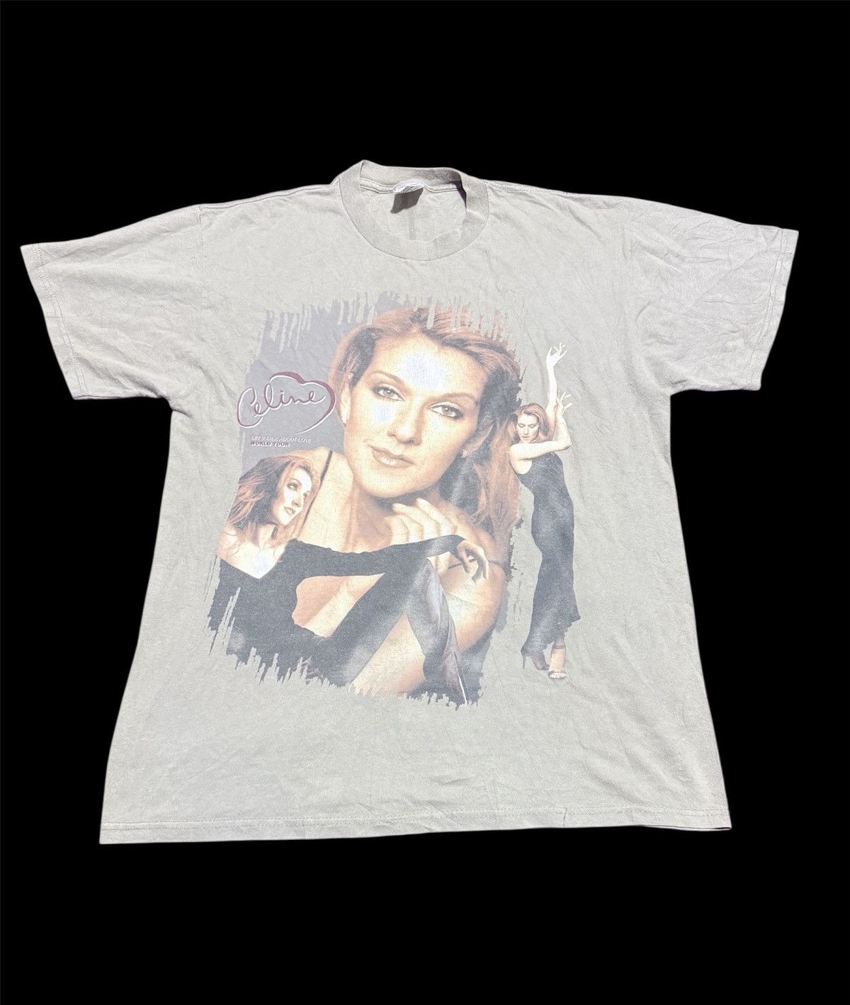 Vintage Vtg 90s Celine Dion world tour tee Size US L / EU 52-54 / 3 - 1 Thumbnail