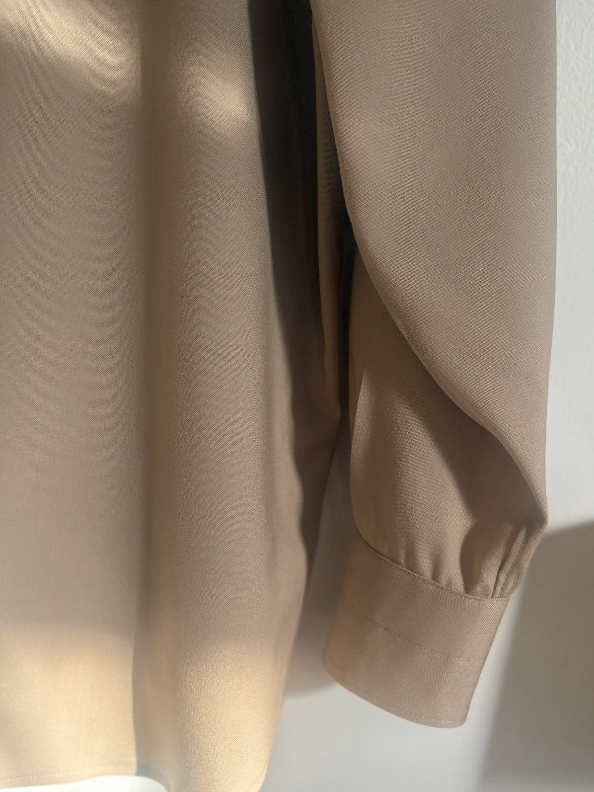 Woven Spread Collar (Wool Plain Weave) Shirt