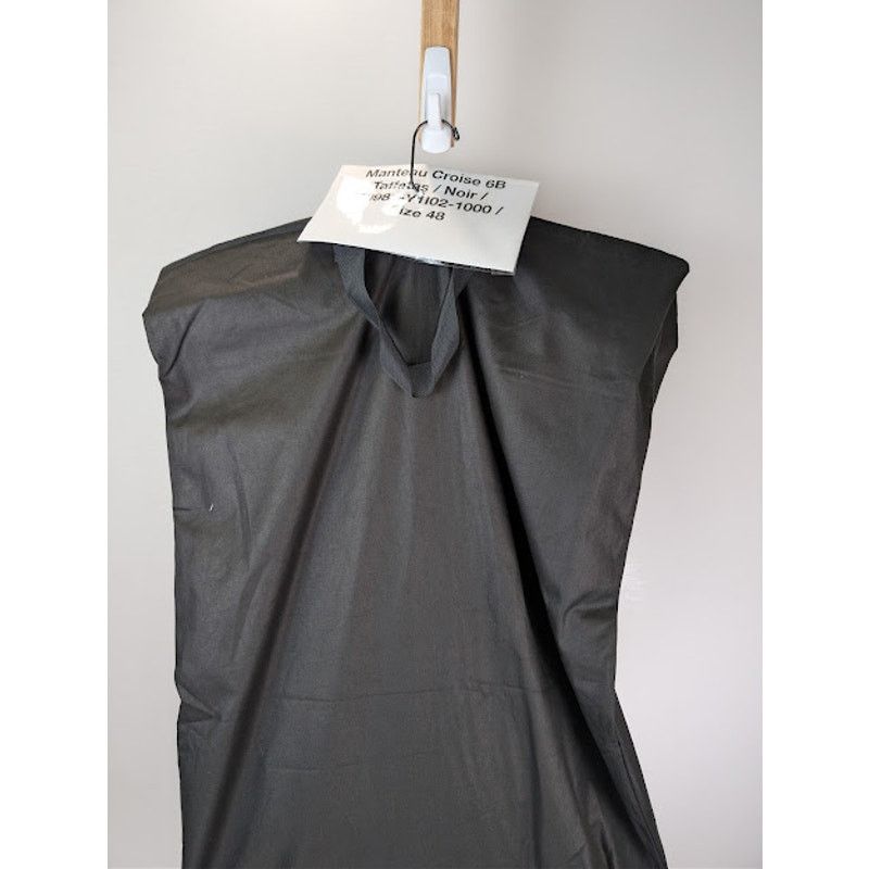 Saint Laurent Paris o1rshd1 Double-Breasted 6-Button Taffeta Coat in Black Size US M / EU 48-50 / 2 - 23 Thumbnail
