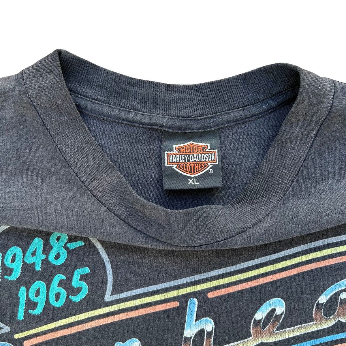 Harley Davidson Vintage 90s Harley Davidson Faded Panhead Shirt Size XL Size US XL / EU 56 / 4 - 4 Thumbnail