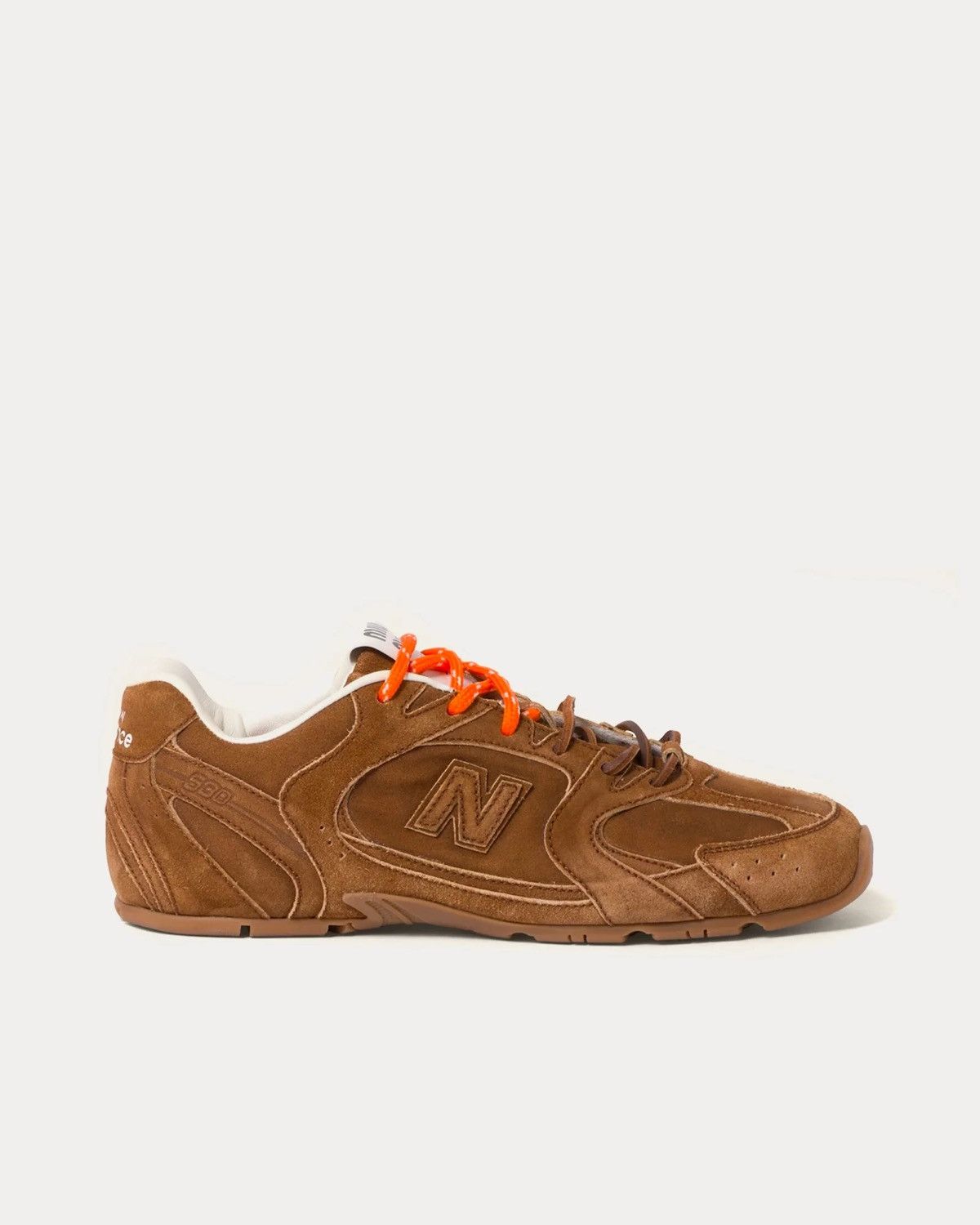 Miu Miu × New Balance New Balance X Miu Miu 530 SL Suede Sneakers Cinnamon Brown Size US 12 / IT 42 - 16 Thumbnail