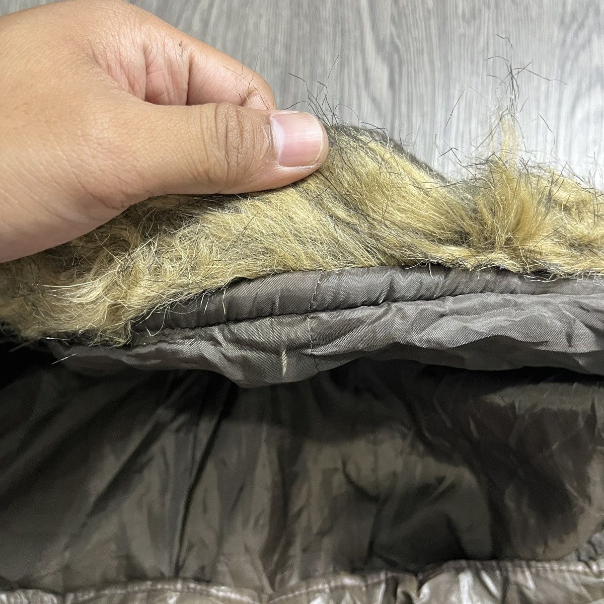 If Six Was Nine × Japanese Brand × Le Grande Bleu (L.G.B.) H.C.M HOMME - 2000's Style Fur Metalic Brown Bomber Jacket Size US L / EU 52-54 / 3 - 12 Thumbnail