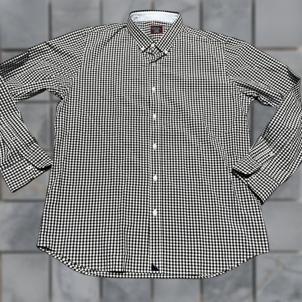 UNTUCKit UNTUCKit Shirt Mens XXL Blue Check Plaid Long Sleeve Button Size US XXL / EU 58 / 5 - 1 Thumbnail
