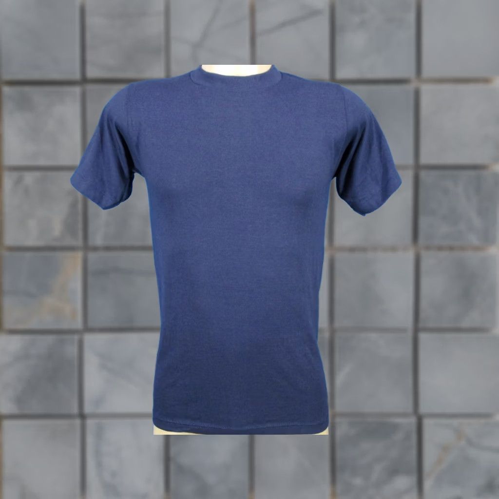 Jerzees VINTAGE Jerzees T-Shirt Navy BLUE 80s 90s NOS Cotton-Blend Paper Thin Short Sleeve Mens XS Size US XS / EU 42 / 0 - 1 Thumbnail