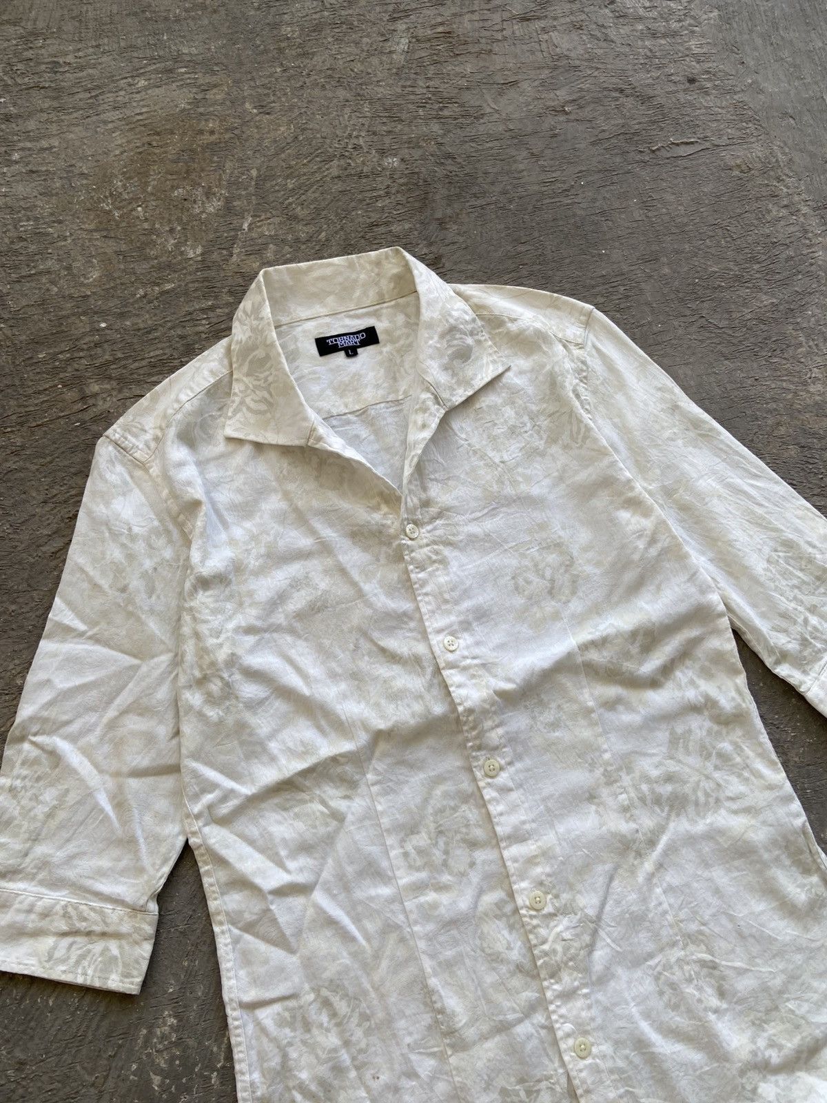 Tornado Mart 2000s Tornado Mart - Floral Pattern 3/4 Sleeve Shirt Size US L / EU 52-54 / 3 - 2 Thumbnail
