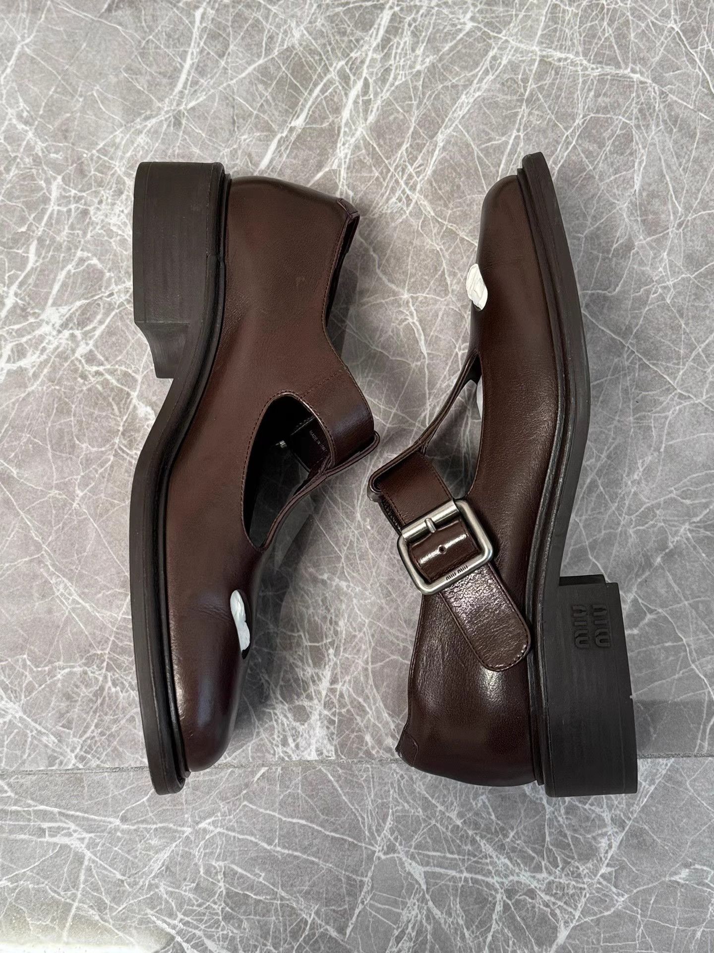 Miu Miu Miu Miu Cut-Out T-Strap Platform Mary Janes K6 Size US 7.5 / IT 37.5 - 6 Thumbnail