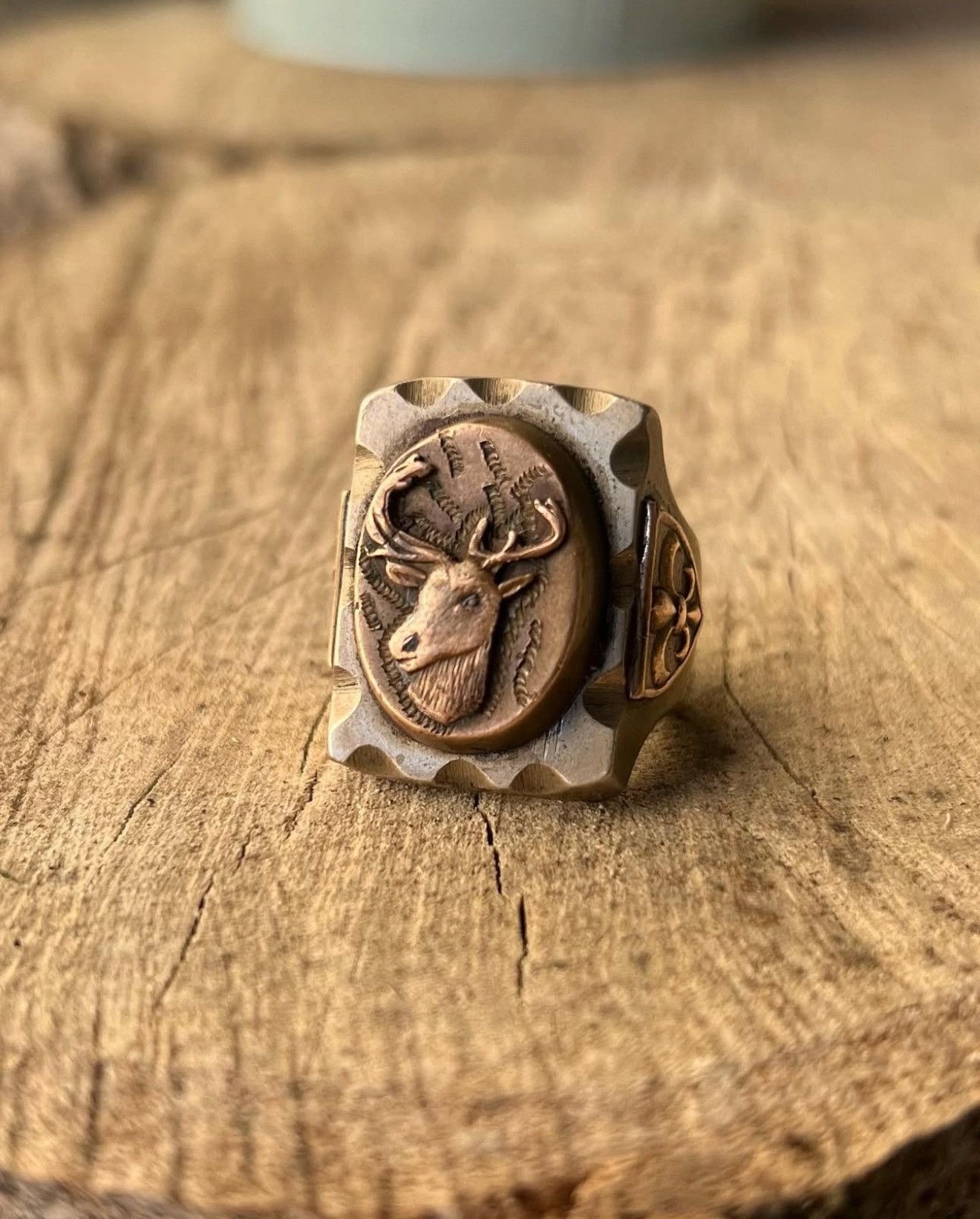 Vintage Vintage Mexican Biker Deer Ring Size ONE SIZE - 1 Thumbnail