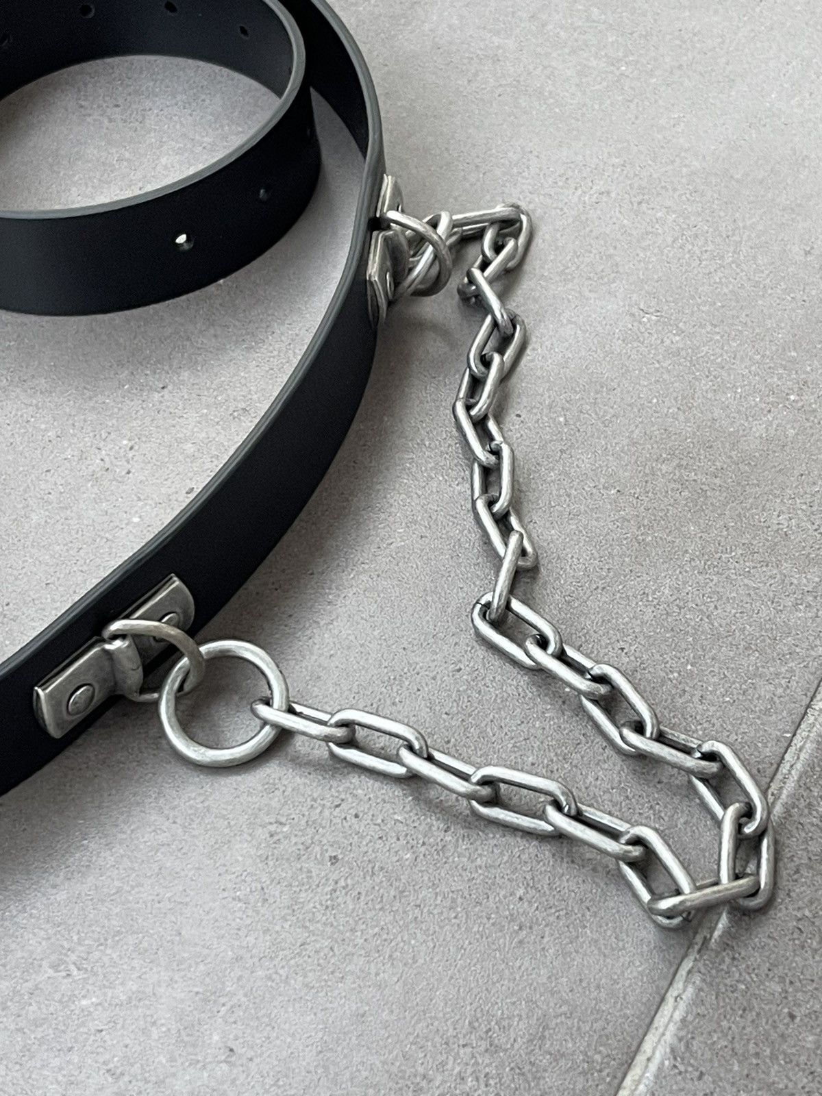 Moschino !DS! SS23 Moschino Chain Black Belt Size ONE SIZE - 6 Thumbnail