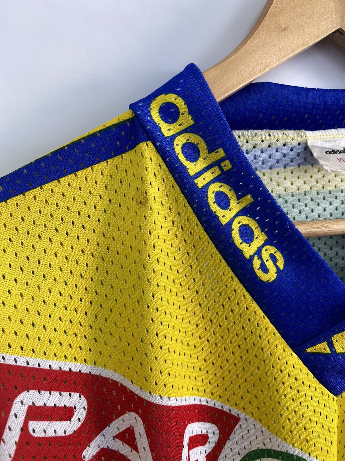 Adidas 🇨🇭 Vintage 90s Adidas Davos 21 Nurminen Hockey Jersey Tissot Size US XL / EU 56 / 4 - 17 Thumbnail