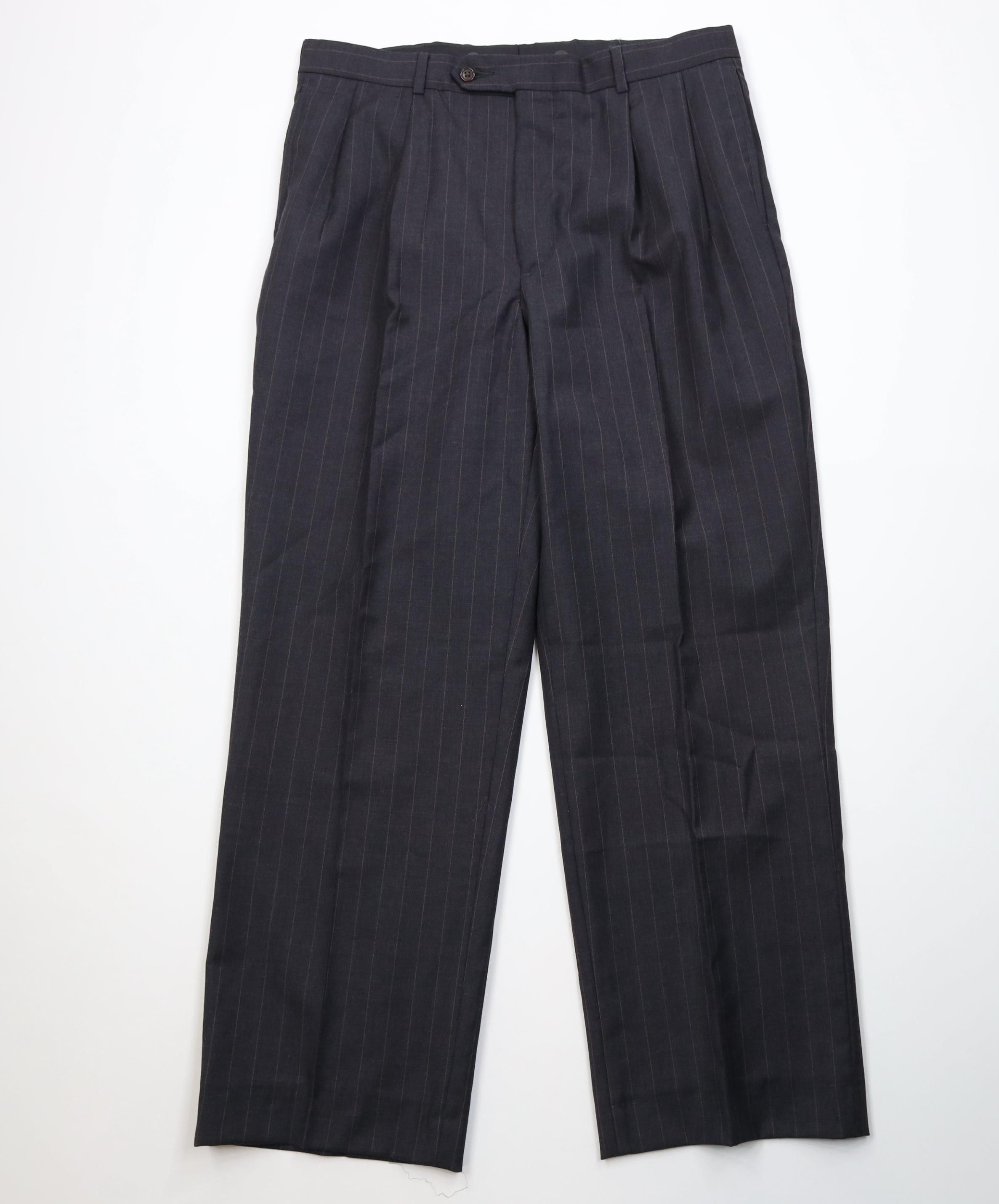 Nautica Vintage 90s Nautica Pinstriped Wide Leg Chino Pants Gray Size US 34 / EU 50 - 1 Thumbnail