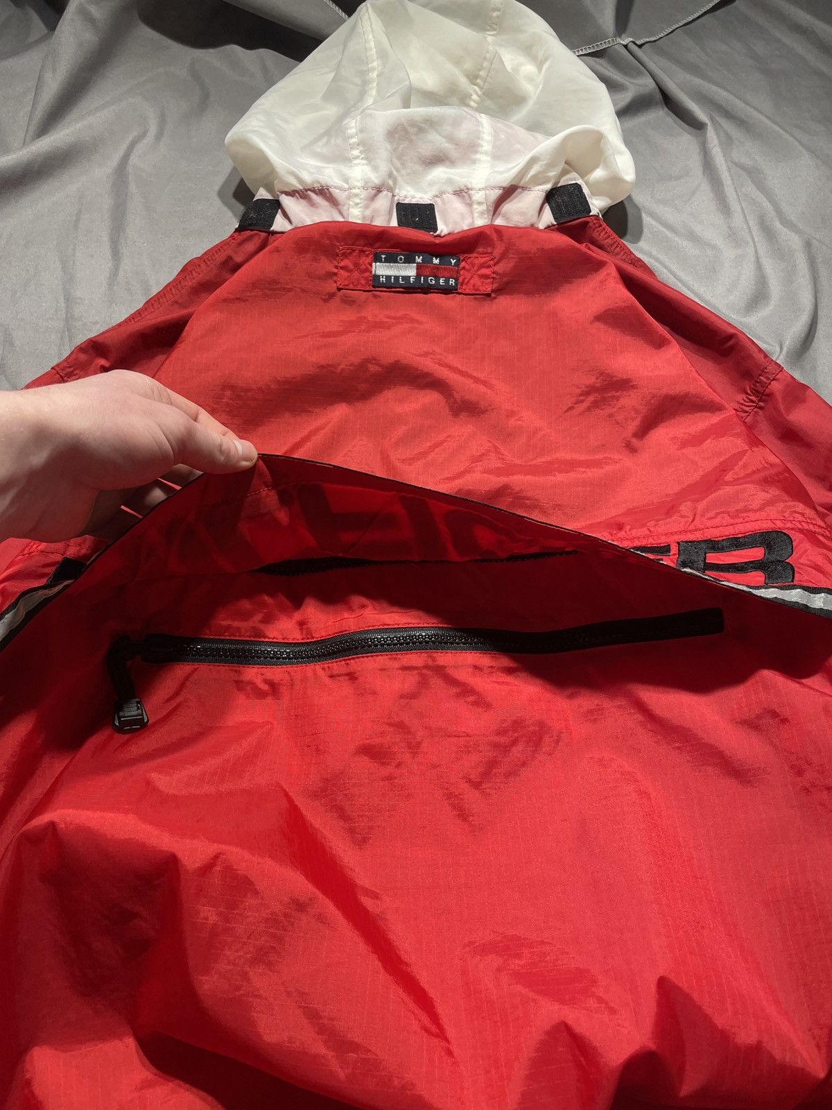 Tommy Hilfiger × Vintage 90s rare Tommy Hilfiger light anorak jacket vintage Size US L / EU 52-54 / 3 - 14 Thumbnail