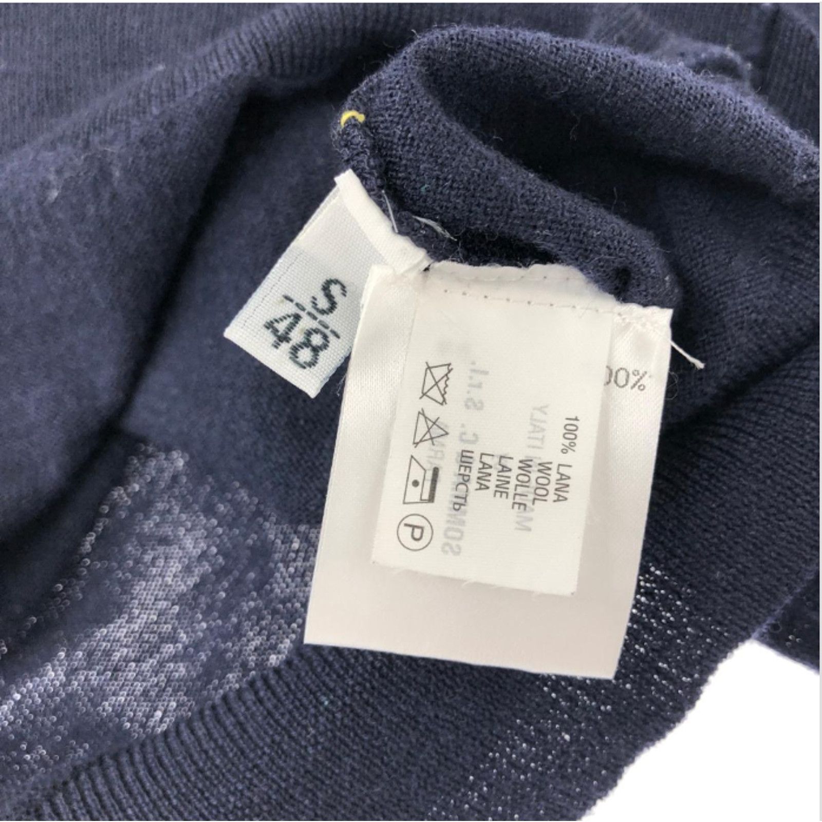 Other SVEVO Parma Men’s Navy Merino 110's Driver's Knit Jacket Size US S / EU 44-46 / 1 - 6 Thumbnail