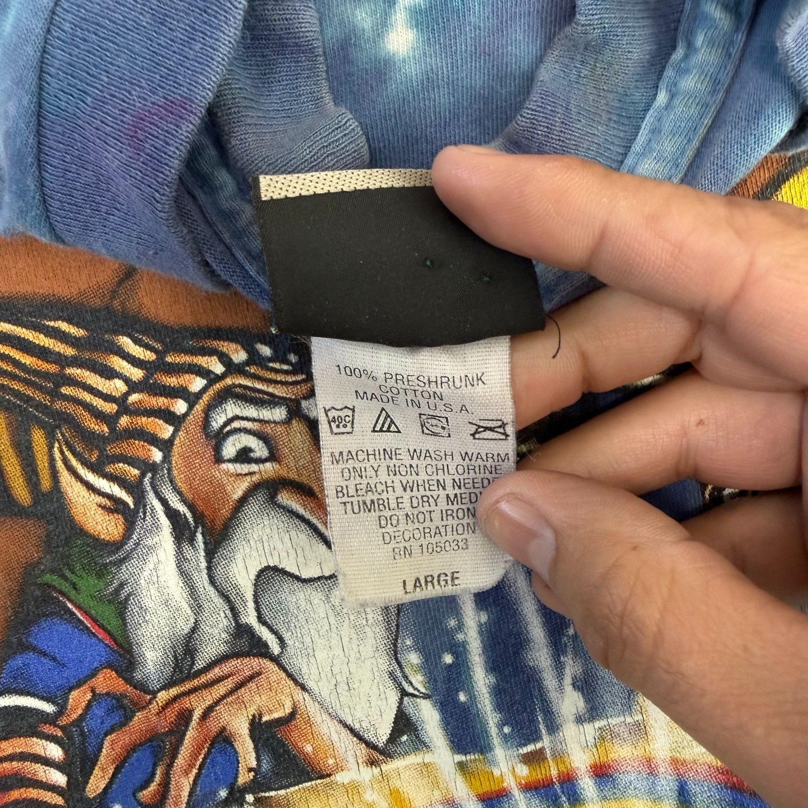 Grateful Dead × Liquid Blue Vintage 90's Liquid Blue Magic Mushroom Grateful Dead Size US L / EU 52-54 / 3 - 5 Thumbnail