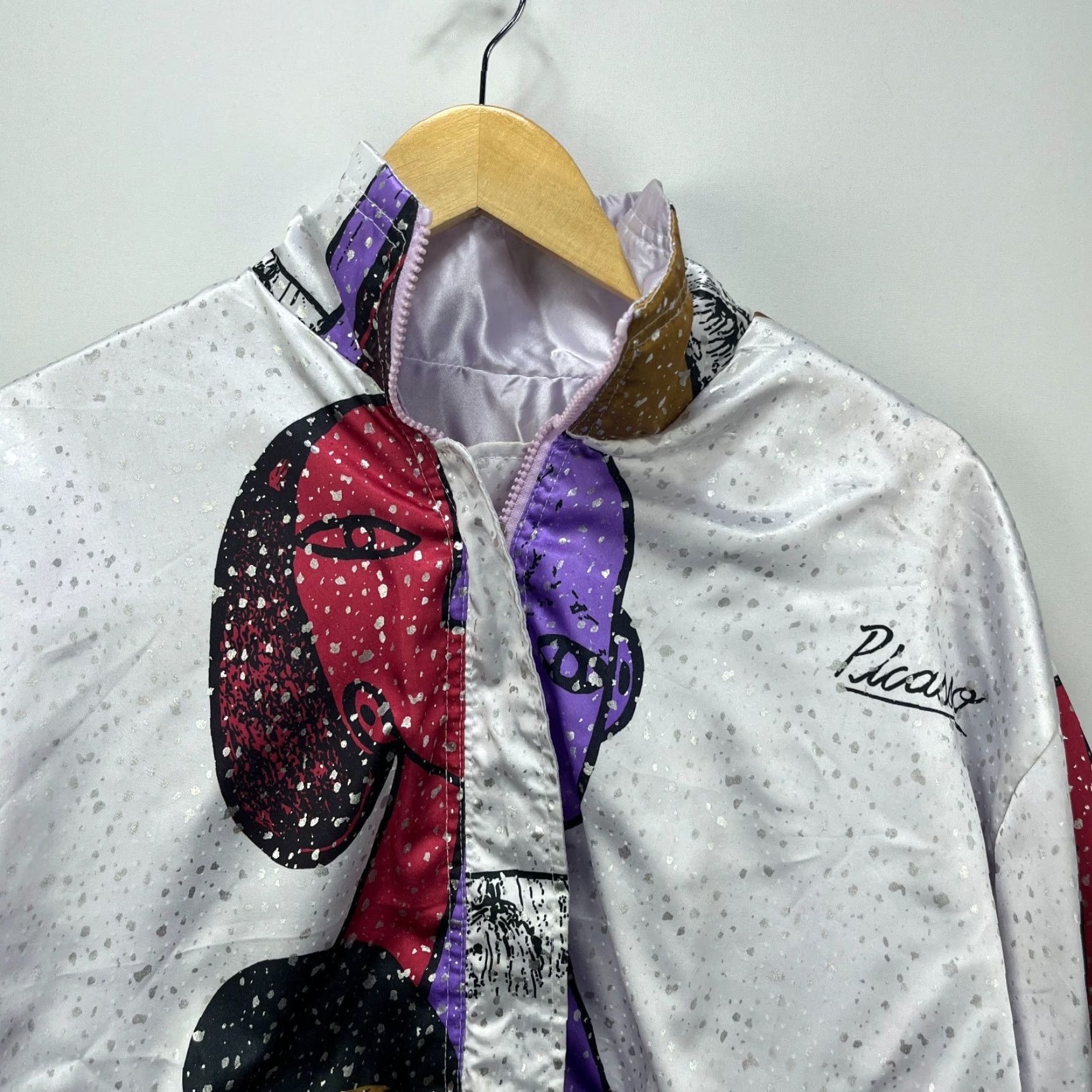 Vintage VINTAGE Picasso Windbreaker Art Jacket Medium AOP Windbreaker 90s Mens White Jacket M Picasso Windbreaker Art Jacket Mens White 90s AOP Vintage Size US M / EU 48-50 / 2 - 4 Thumbnail
