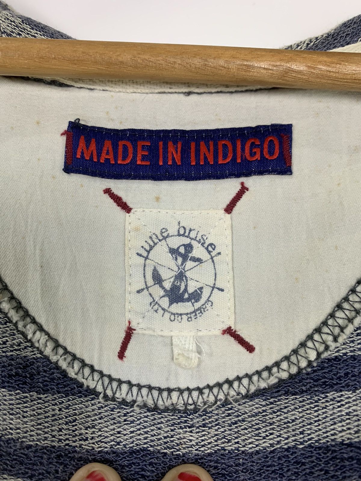 Indigo Vintage Indigo Hoddies Size US S / EU 44-46 / 1 - 14 Thumbnail