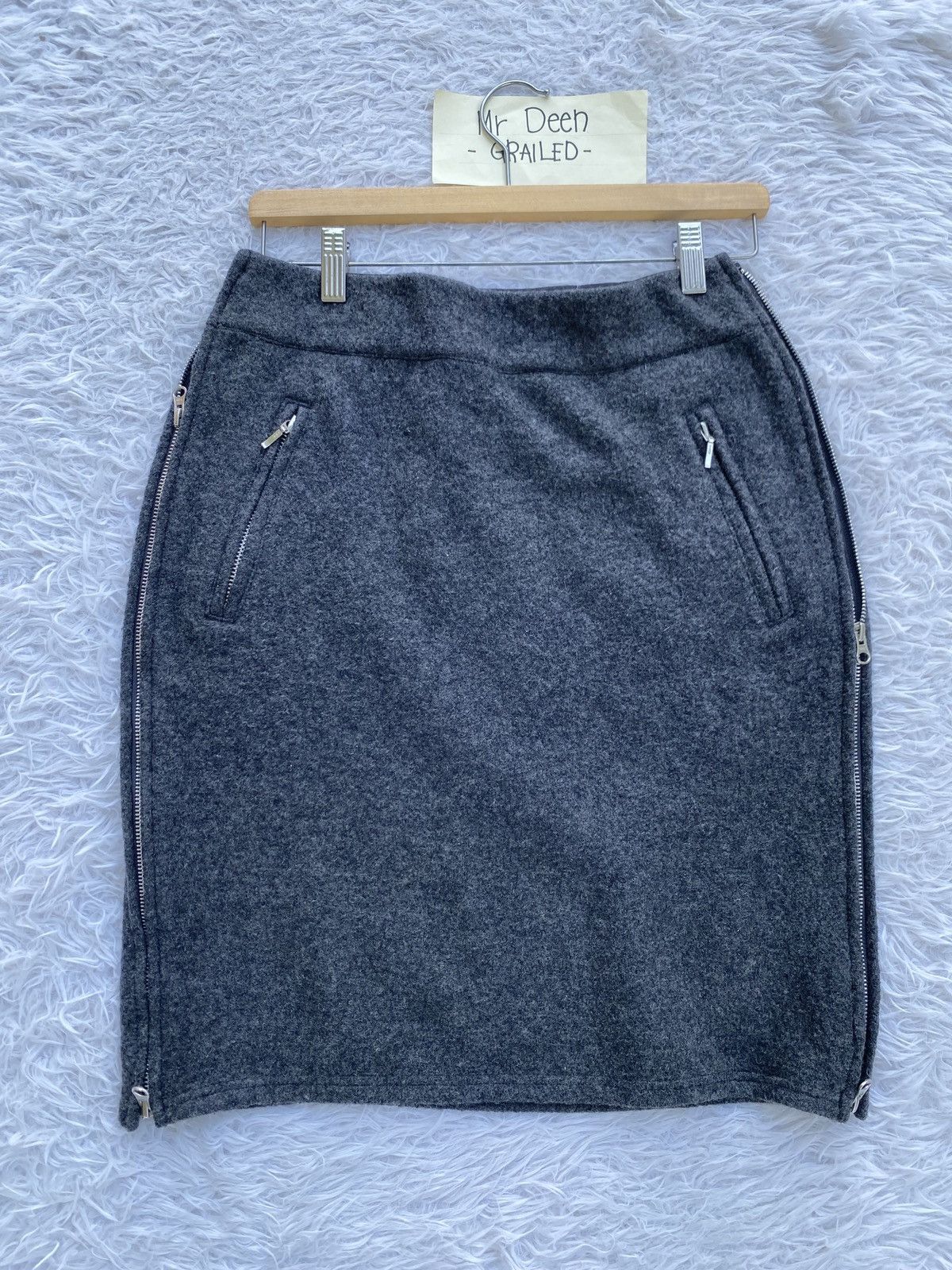 Issey Miyake Rare ZUCCA by Issey Miyake Wool Midi Skirt Size 29" - 1 Thumbnail