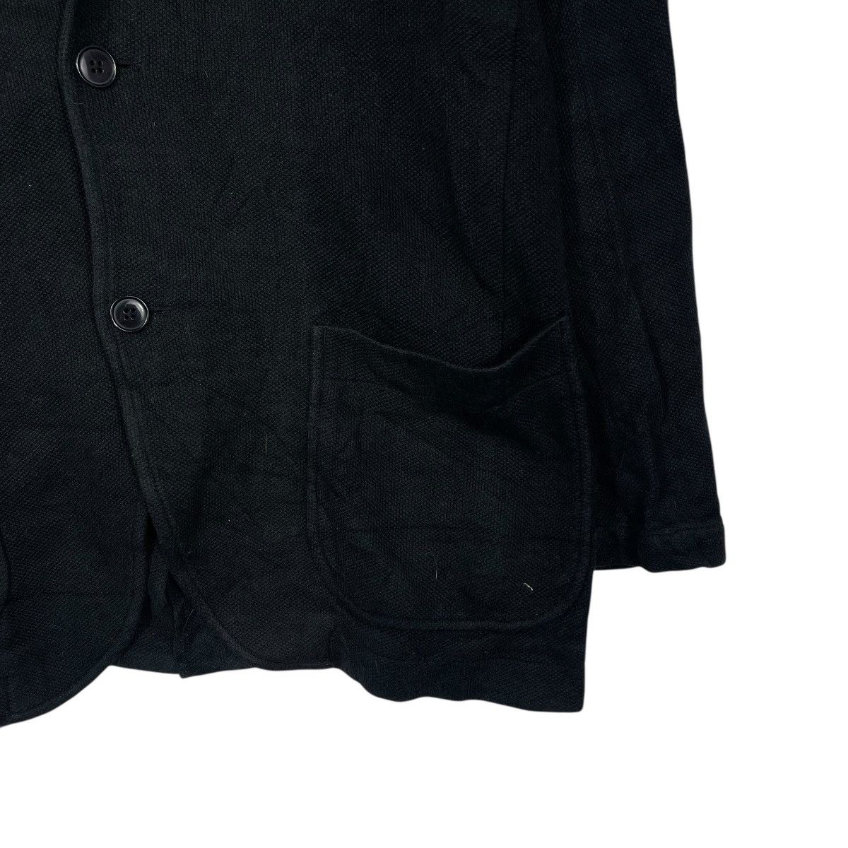 Lacoste Lacoste Men’s Black Knit Blazer Jacket Cardigan Striped Size 52R - 5 Thumbnail