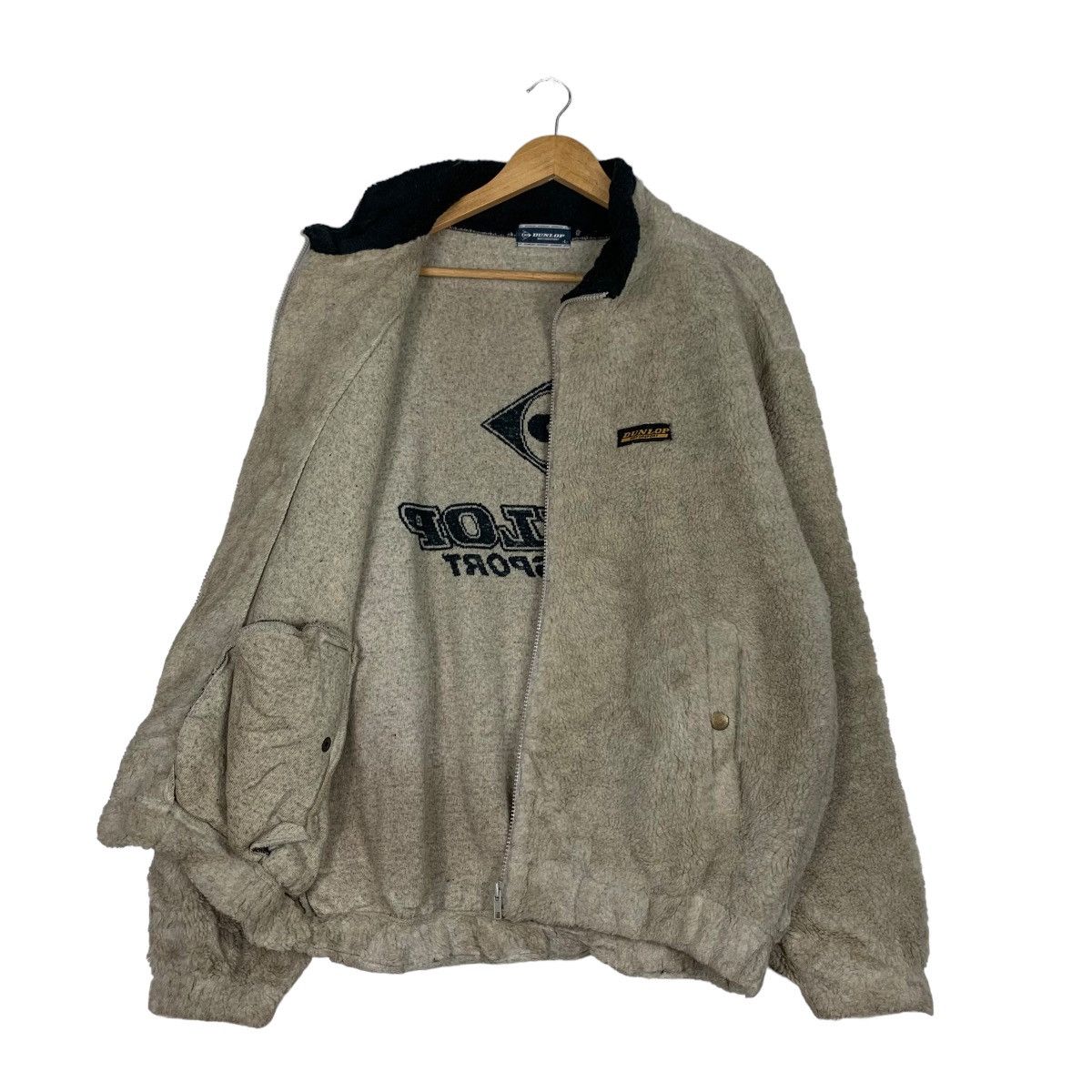 Dunlop DUNLOP MOTORSPORT Big Logo Fleece Bomber Jacket #1032-C46 Size US L / EU 52-54 / 3 - 9 Thumbnail