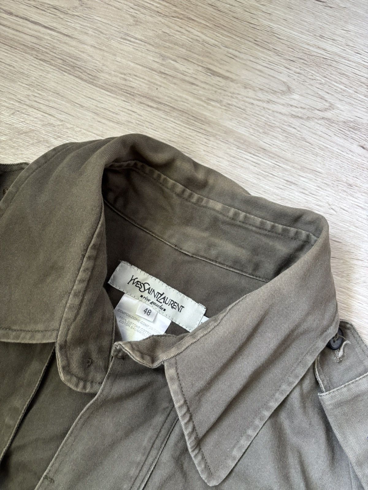 Yves Saint Laurent Ultra Rare YSL Military Shirt Jacket – Tom Ford Era (2004) Size M / US 6-8 / IT 42-44 - 5 Thumbnail