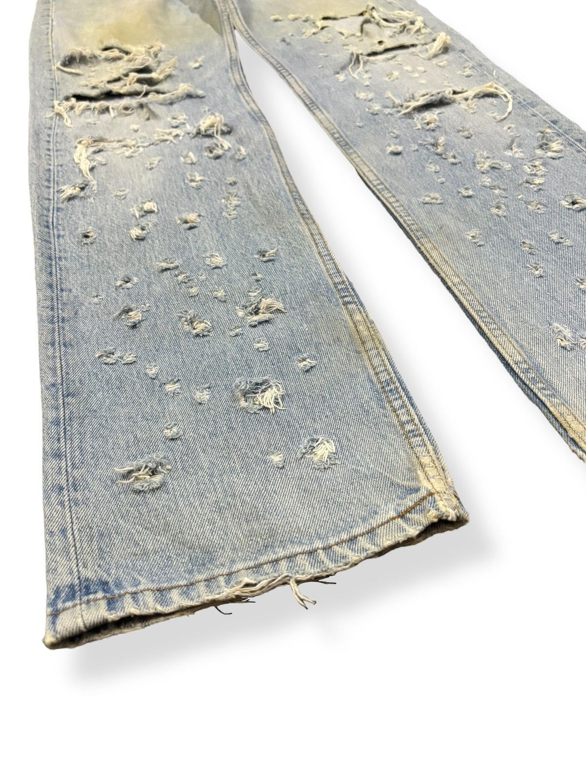 Levi's Vintage 90s Levis 501 Rusty Mud Wash Distressed Grunge Jeans Size US 31 - 9 Thumbnail