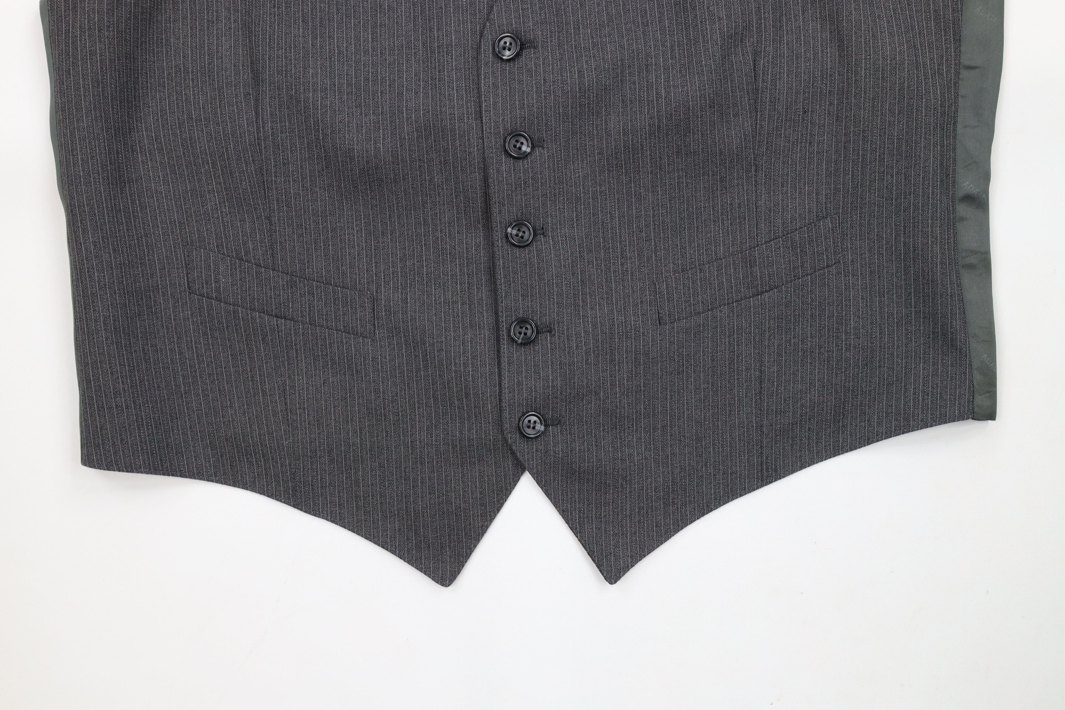 Vintage Vintage 70s Streetwear 3 Piece Wool Pinstriped Wedding Suit Size 44R - 14 Thumbnail
