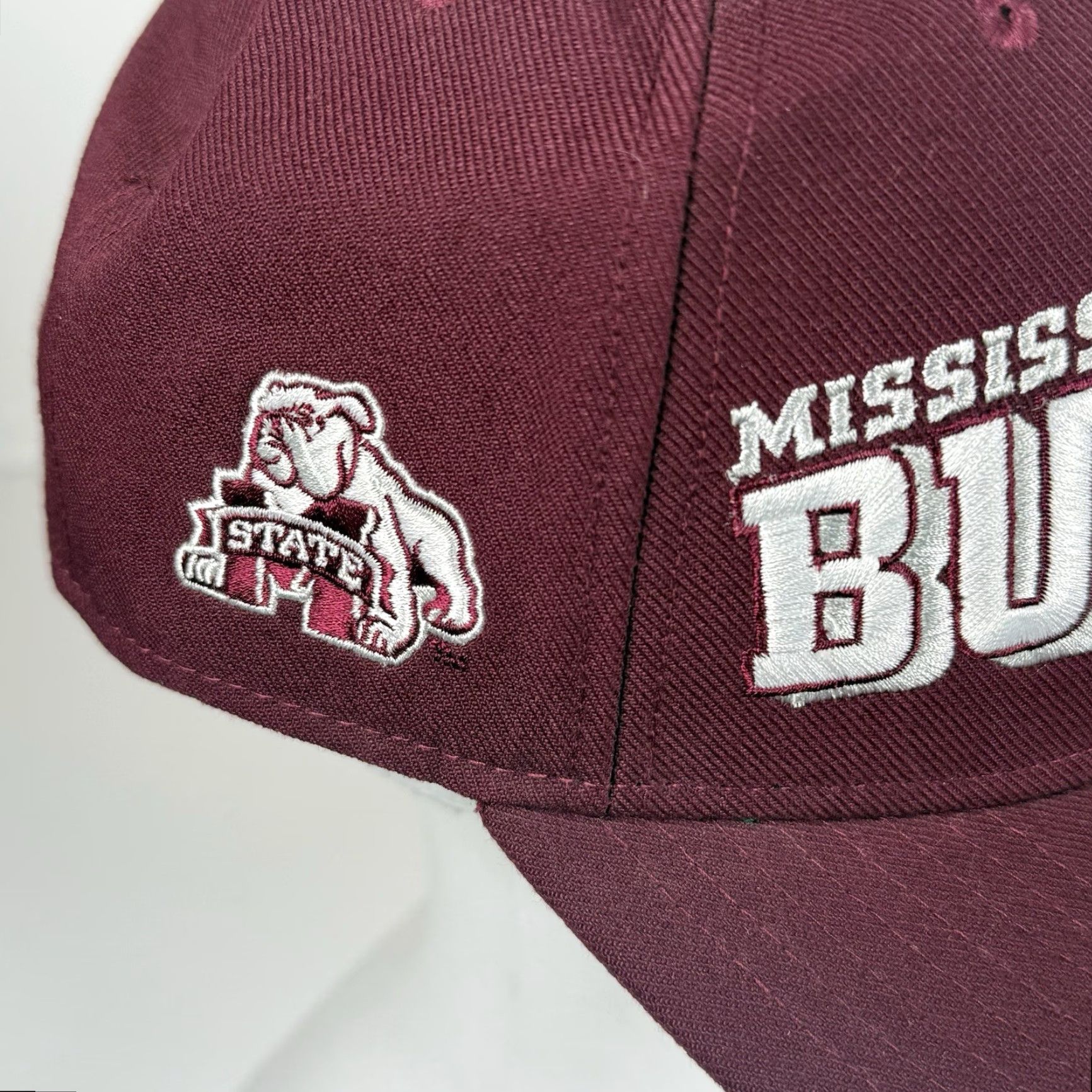 Nike VTG Nike Mississippi State Bulldogs Snapback Hat NCAA Men One Size Red Snapback Sports Cap Size ONE SIZE - 2 Thumbnail