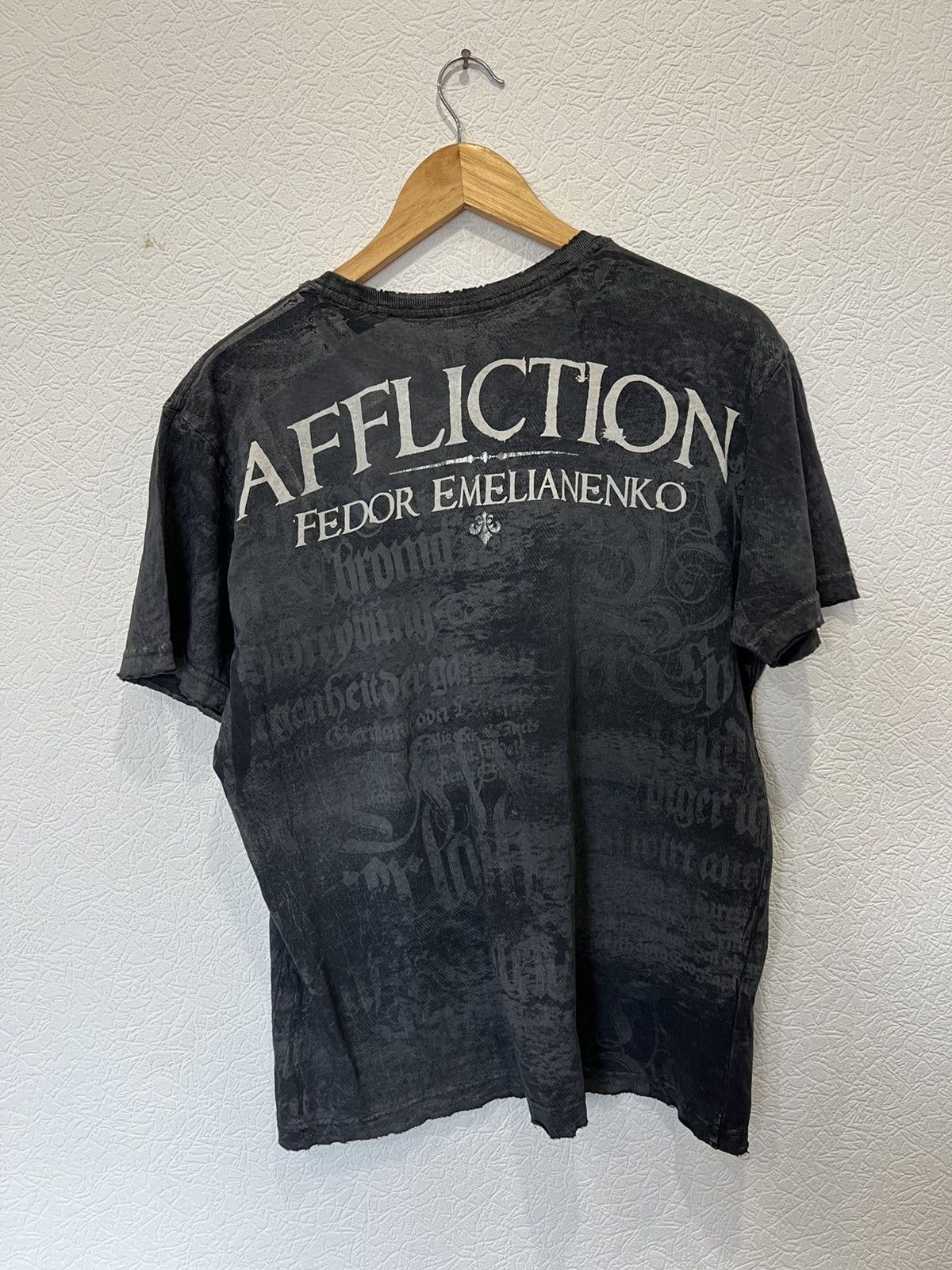 Affliction CRAZY Affliction AOP Fedor Emelianenko Y2k Tee Shirt Size US S / EU 44-46 / 1 - 5 Thumbnail