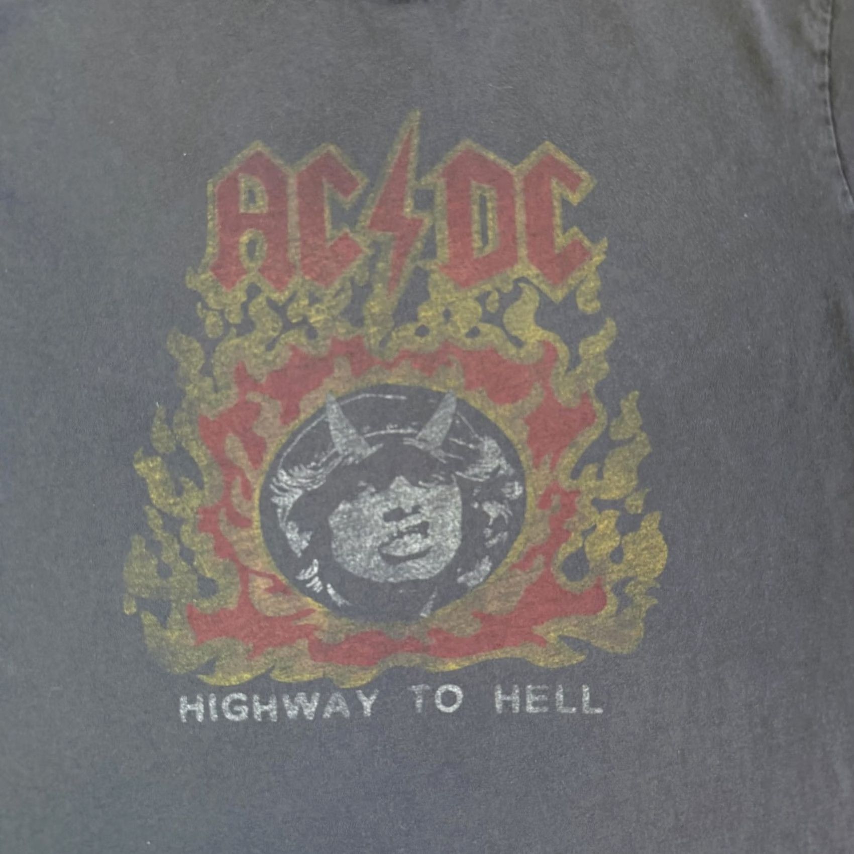 Lucky Brand AC/DC Lucky Brand Shirt T-Shirt Mens Large Gray Highway To Hell Band Tee Short Sleeve Crew Neck Graphic Print Men Size US L / EU 52-54 / 3 - 2 Thumbnail