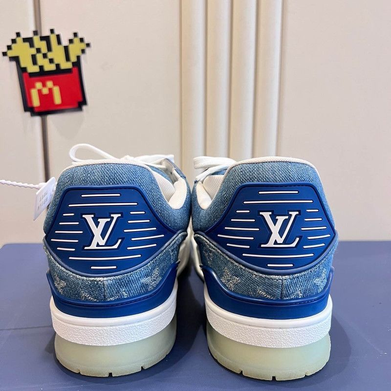 Louis Vuitton Louis Vuitton Trainer Series Blue Sneakers -2508 Size US 8 / EU 41 - 3 Thumbnail