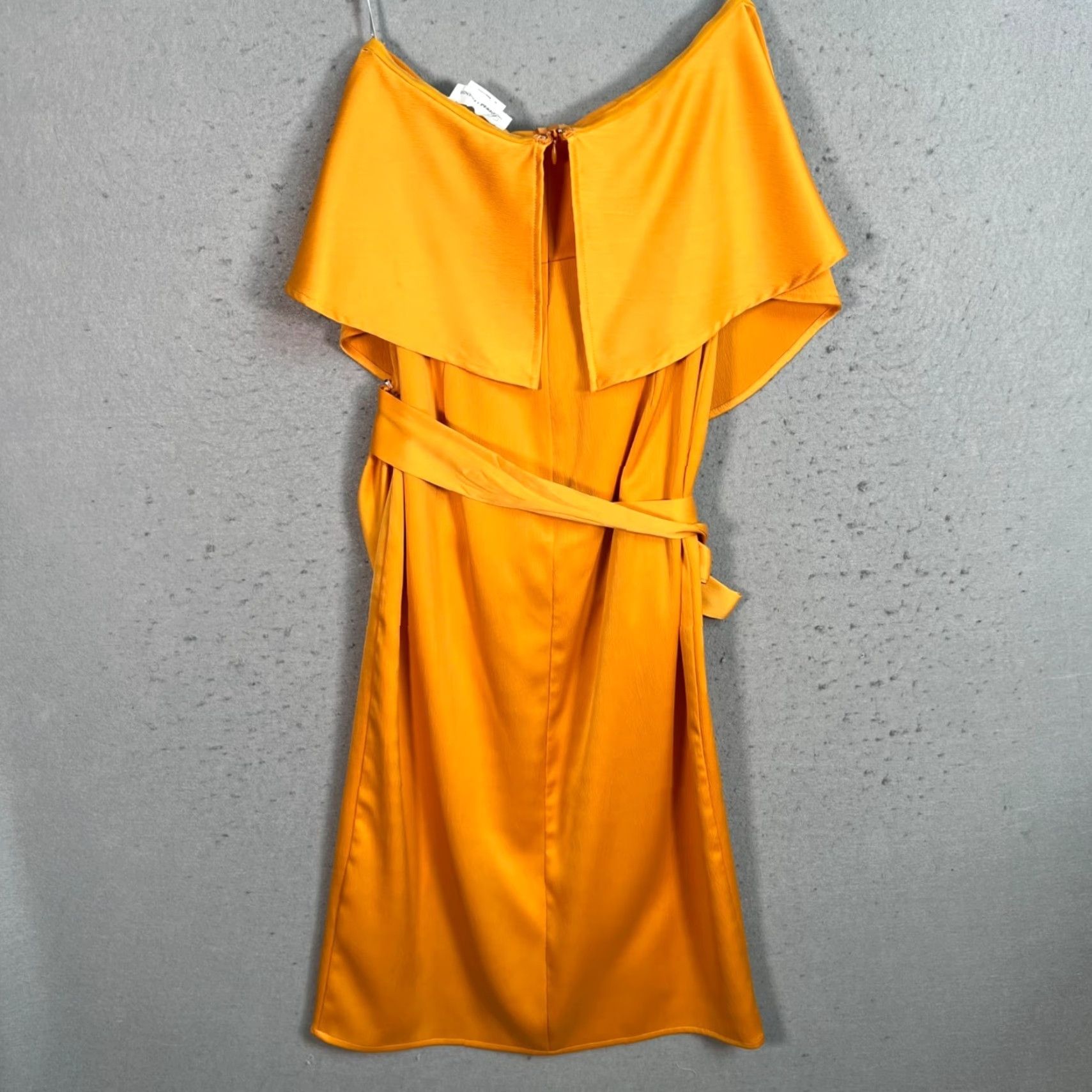 Vintage VINTAGE Lovers + Friends Dress Womens XS Off-Shoulder Orange Wrap Dress Size XS / US 0-2 / IT 36-38 - 2 Thumbnail