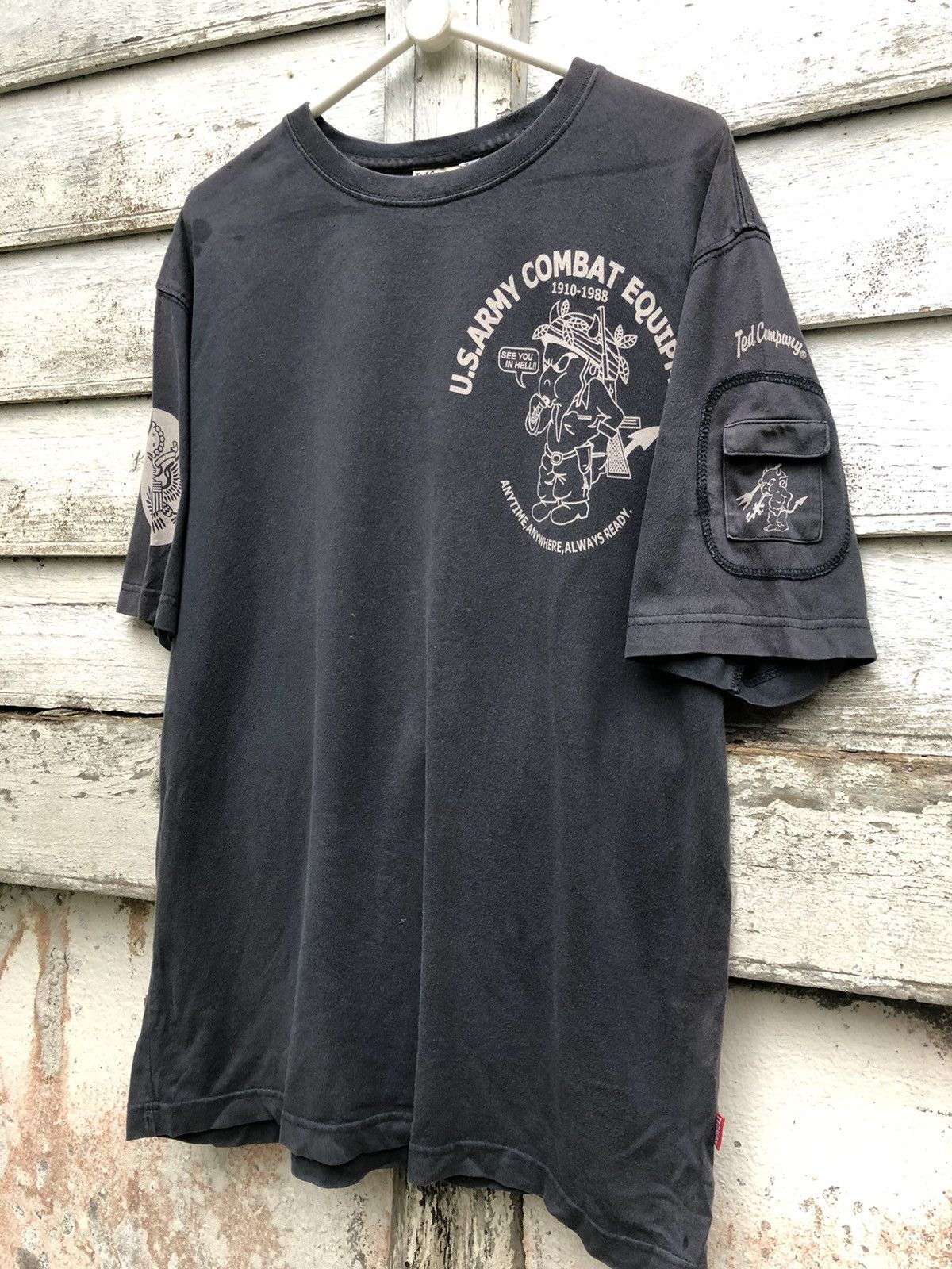 Vintage Tedman Us Army Combat Equipment 1910-1988 Shirt