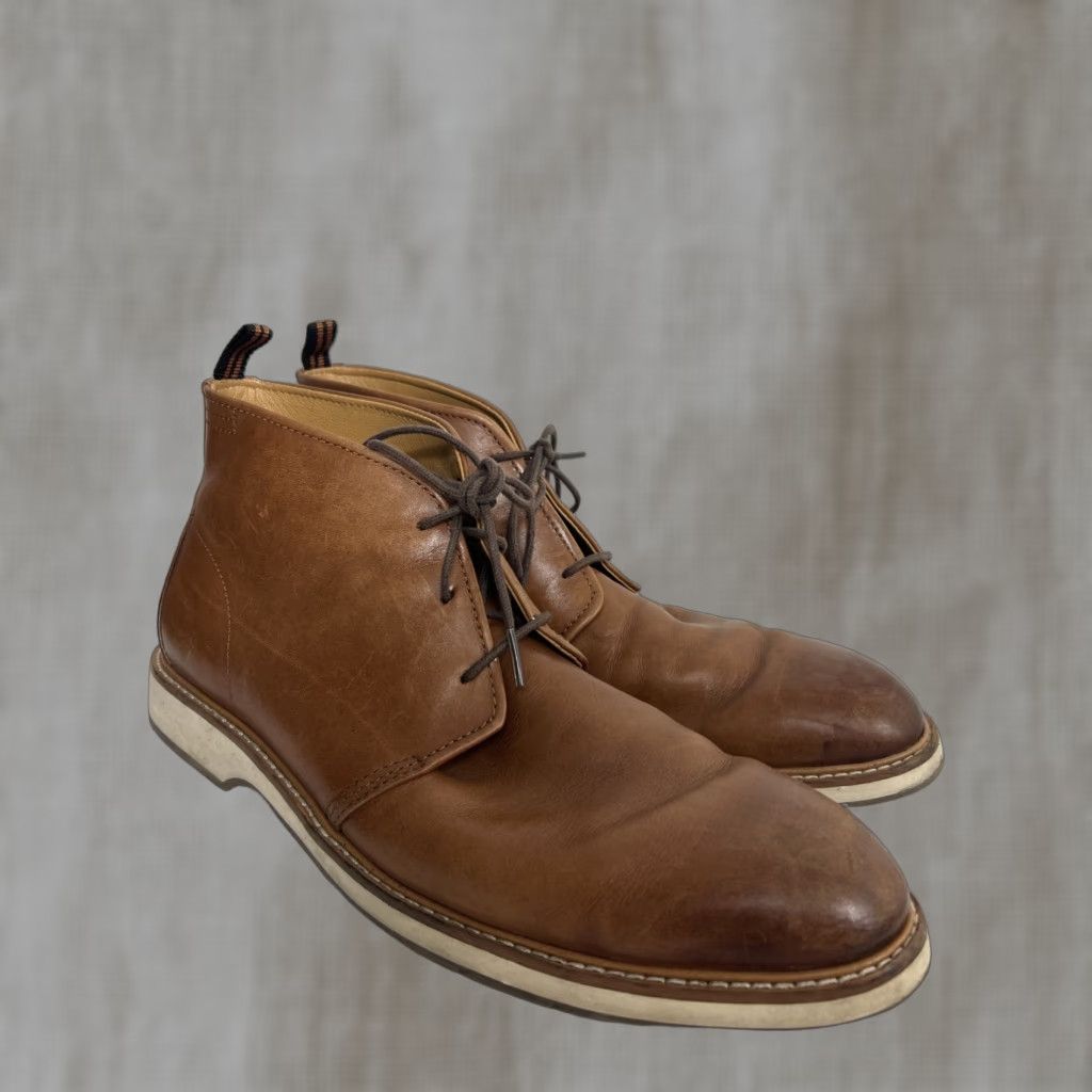 Cole Haan Cole Haan Grand Lace Up Chukka Boot Brown Leather Mens 11.5 M C33460 Size US 12 / EU 45 - 1 Thumbnail