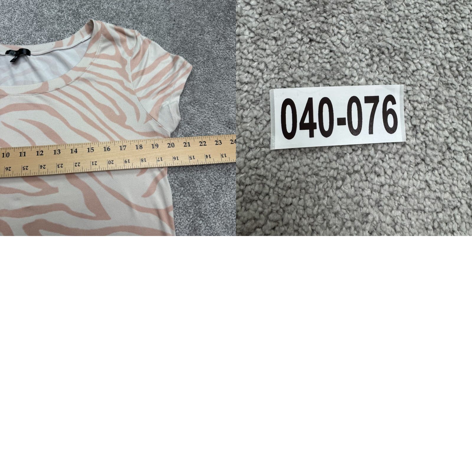 Vintage ART Zebra Mini T-Shirt Dress Womens M Beige Animal Print Casual Size M / US 6-8 / IT 42-44 - 9 Thumbnail