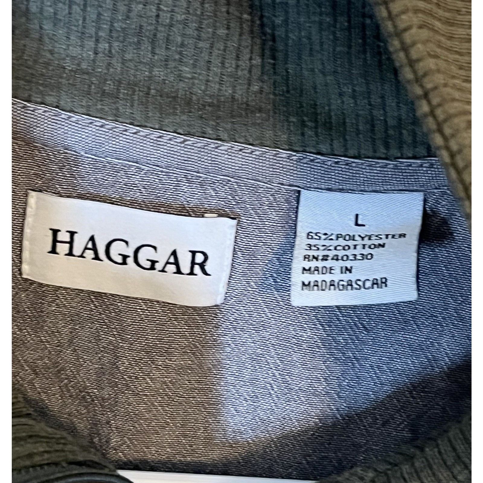 Haggar Haggar Mens Large Olive Green 1/4 Zip Pullover Sweater Size US L / EU 52-54 / 3 - 2 Thumbnail