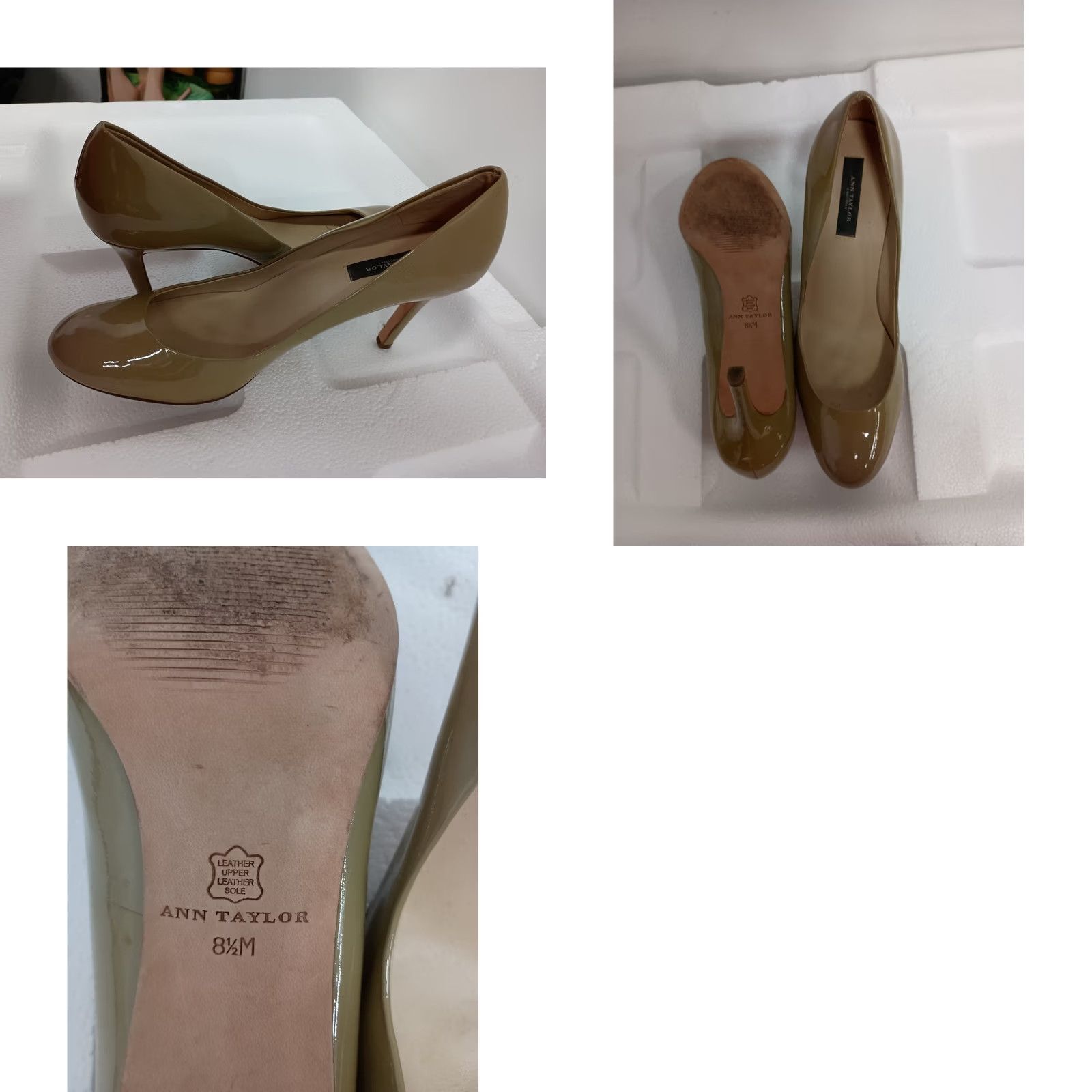 Ann Taylor Ann Taylor Pumps Womens 8.5 Tan Patent Leather Round Toe Stiletto Heels Classic Pump Size US 9 / IT 39 - 8 Thumbnail