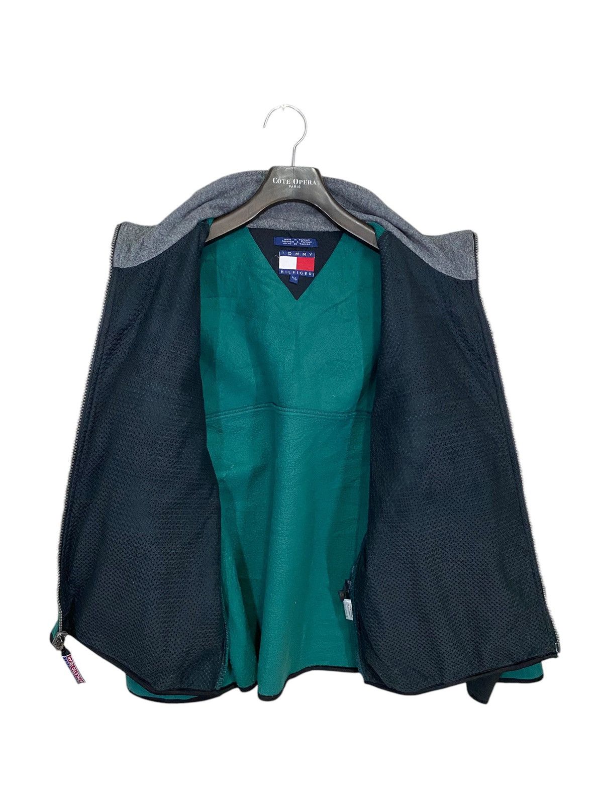 Tommy Hilfiger × Vintage Vintage 90s tommy hilfiger athletic gear fleece jacket Size US L / EU 52-54 / 3 - 6 Thumbnail