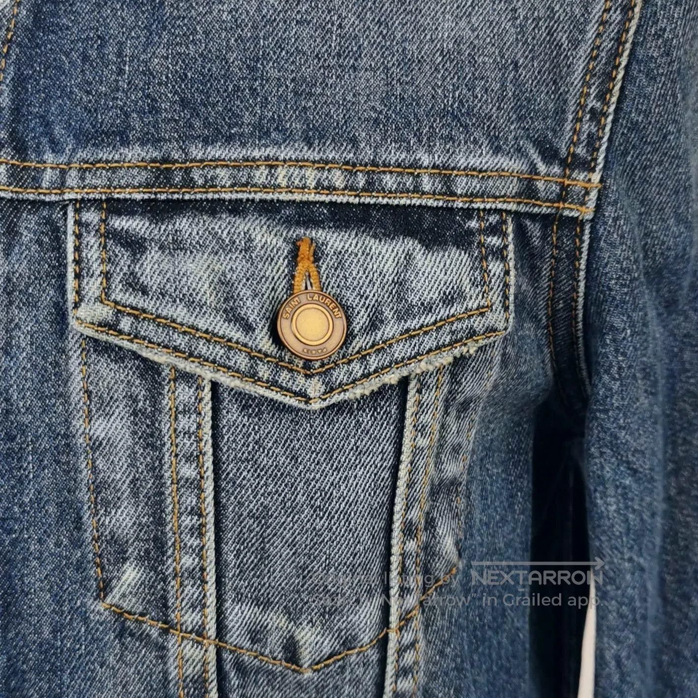 Saint Laurent S Size Denim Jacket.