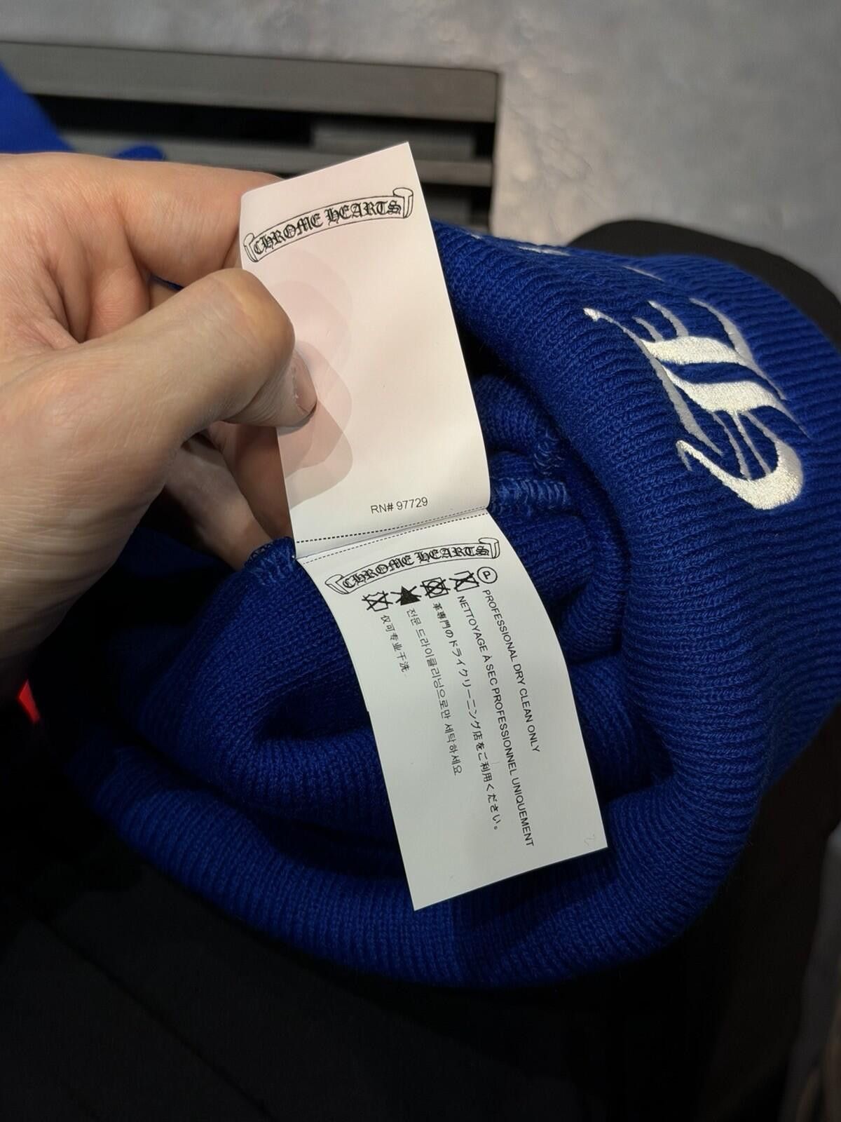 Chrome Hearts Chrome Hearts Blue White Beanie 100% Authentic (Brand NEW) Size ONE SIZE - 11 Thumbnail
