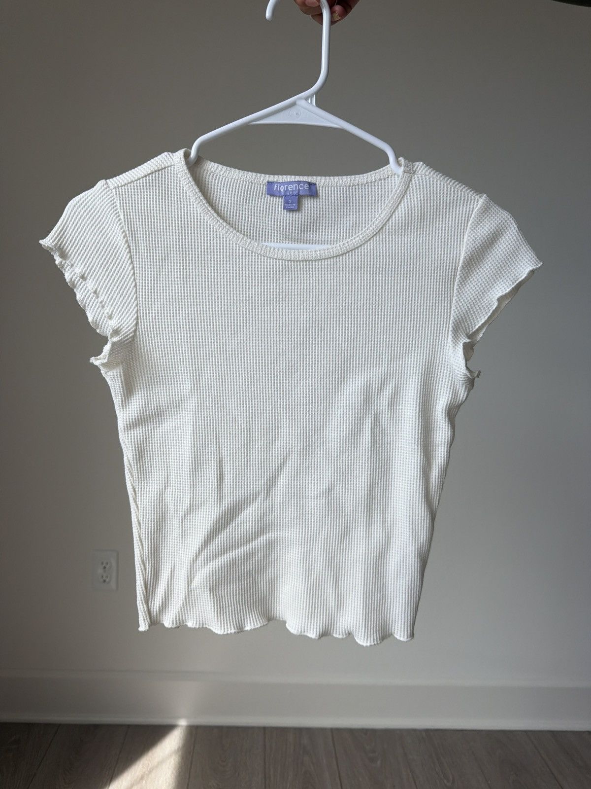 Other Florence by Mills “cream white” crop top Size S / US 4 / IT 40 - 1 Thumbnail