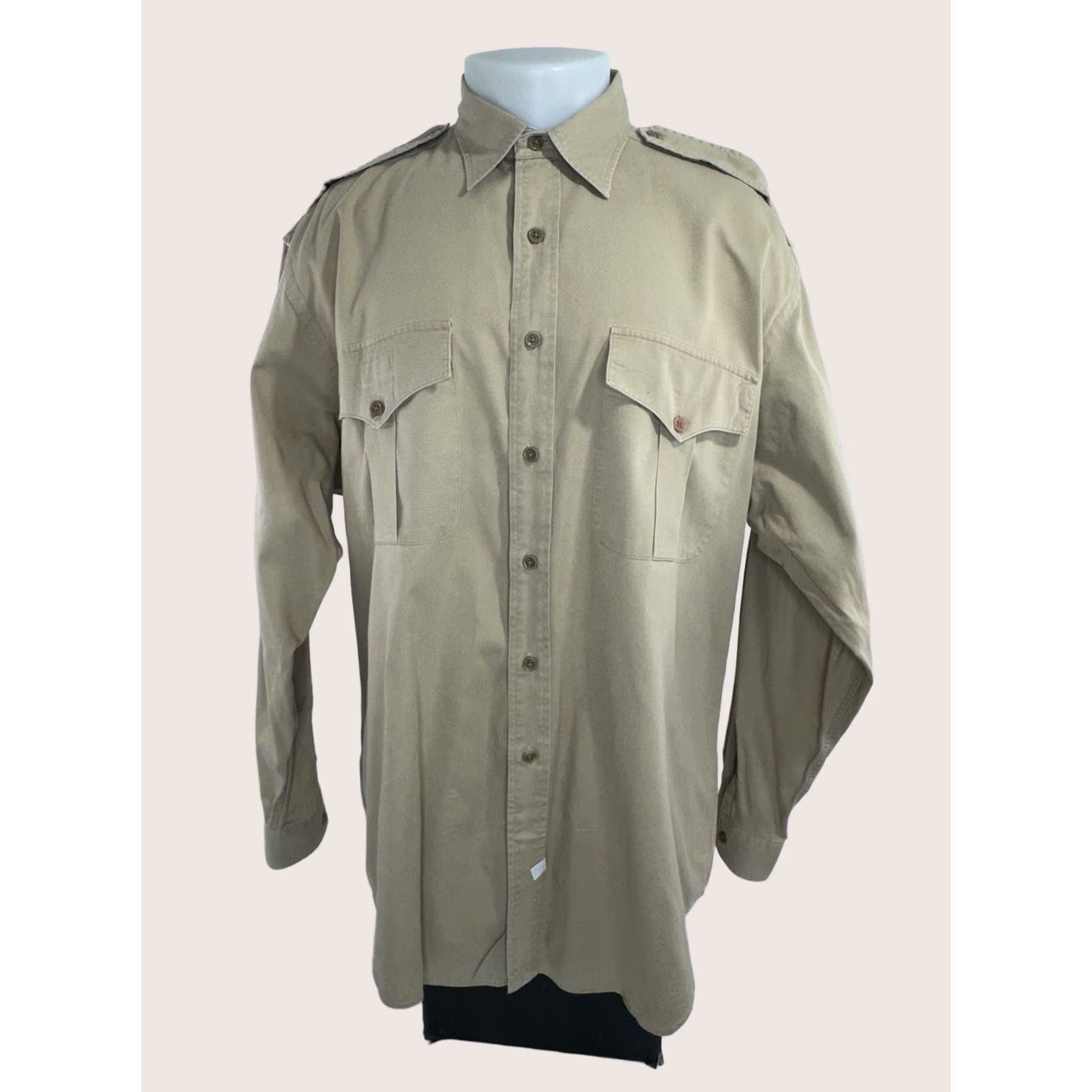 Polo Ralph Lauren POLO RALPH LAUREN Work Shirt Mens XL / 2XL Safari Ranch Bush Epaulets Size US XL / EU 56 / 4 - 1 Thumbnail