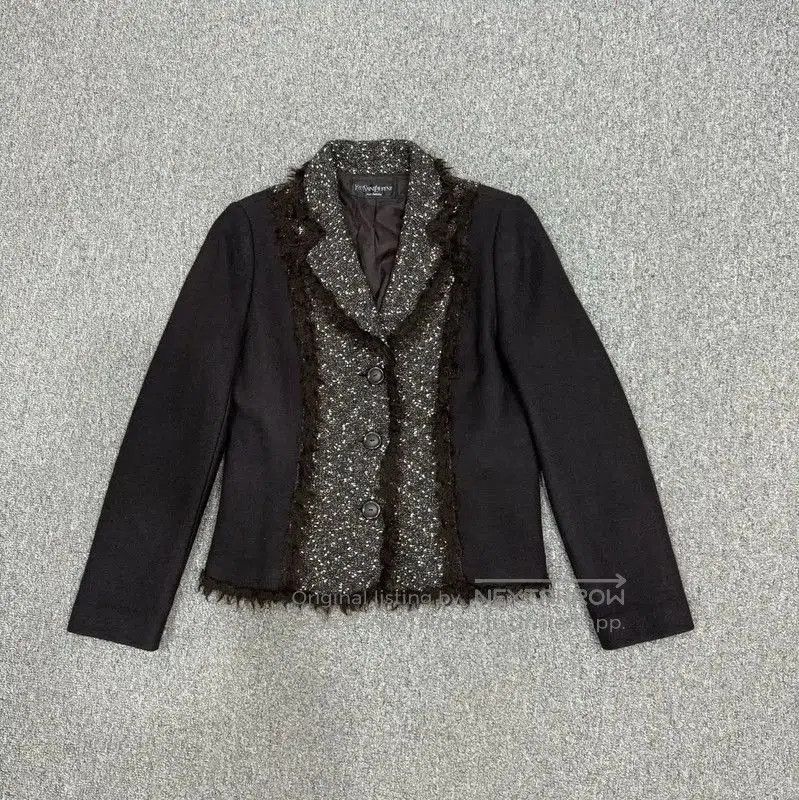 Yves Saint Laurent YSL Coffee Color Cotton Blended Jacket . Size S / US 4 / IT 40 - 1 Thumbnail