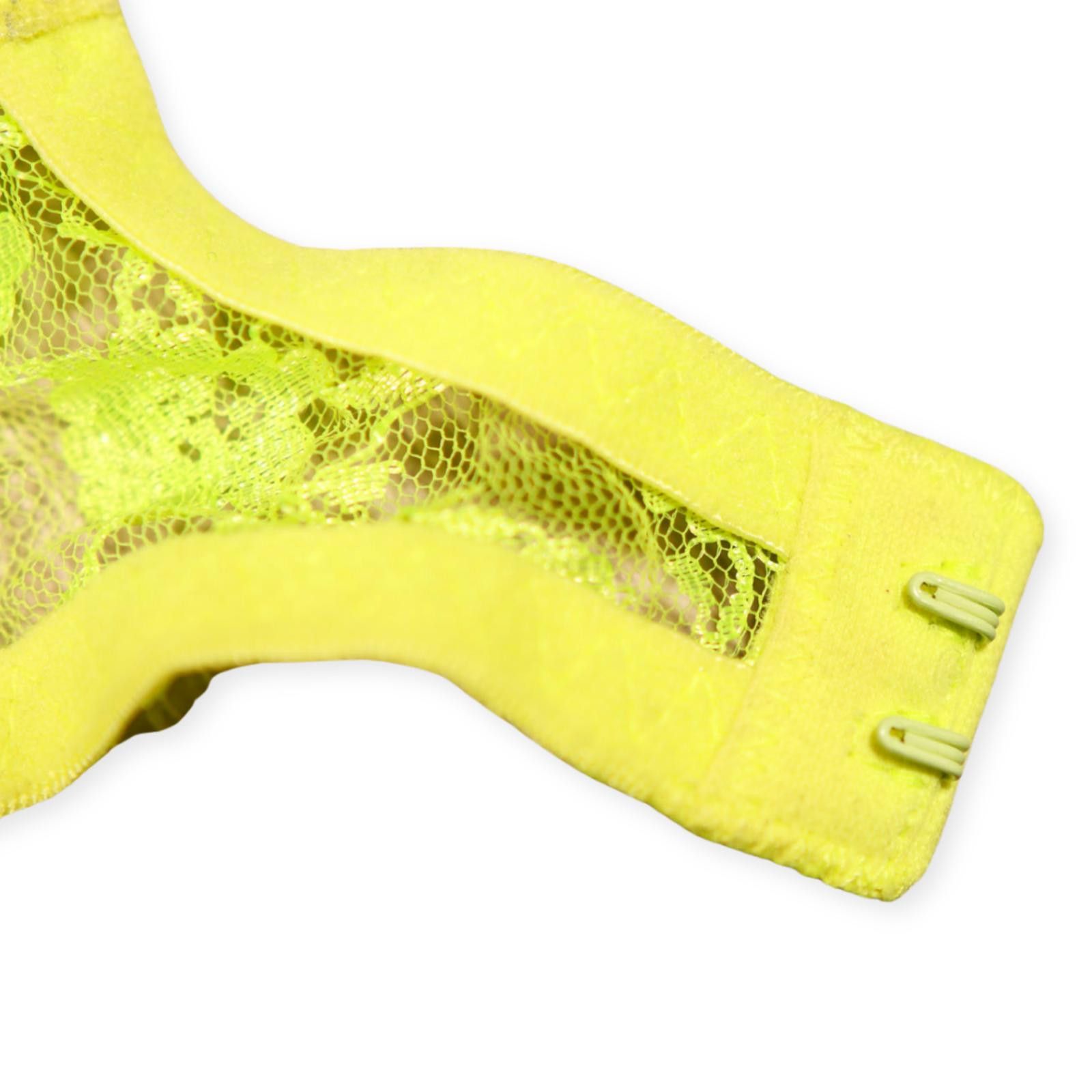 Agent Provocateur Knickers Forever Neon Yellow Lace Bra 32D Size ONE SIZE - 10 Thumbnail