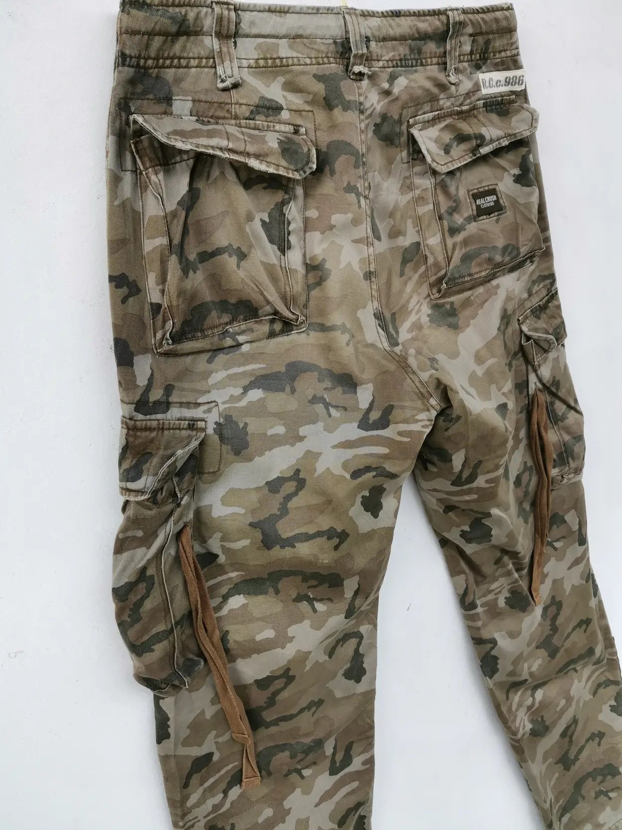 Japanese Brand Real Crush Tactical Cargo Multipocket Pants Size US 32 / EU 48 - 4 Thumbnail