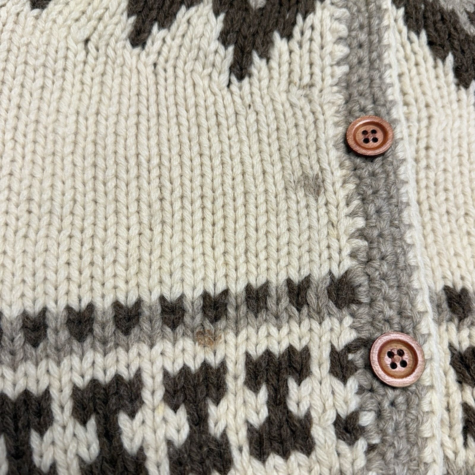 Vintage Vintage Cowichan Knit Sweater Womens Button Up Johnathan Ste Size S / US 4 / IT 40 - 6 Thumbnail