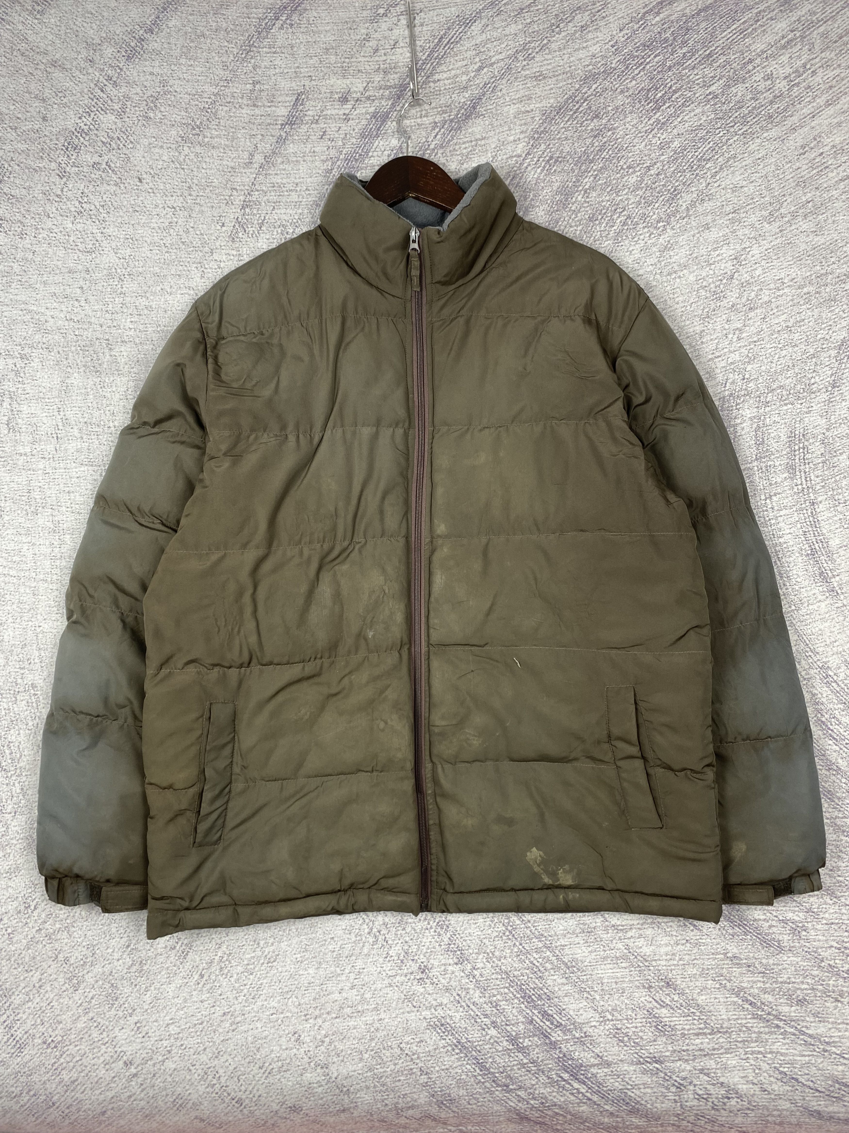 Japanese Brand Vintage Japanese Brand 45 Zip Up Faded Puffer Jacket Size US L / EU 52-54 / 3 - 1 Thumbnail