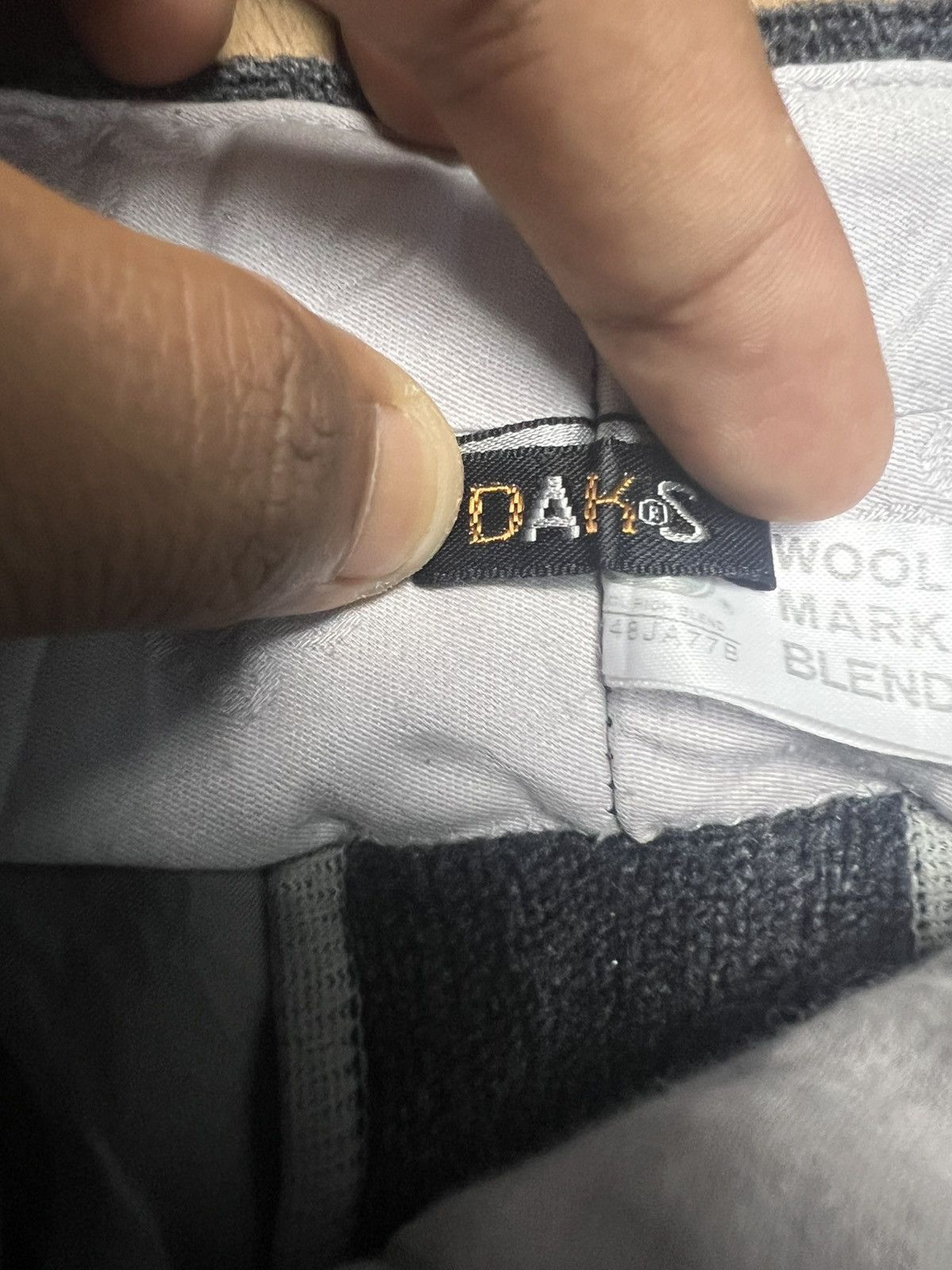 DAKS DAKS LONDON Woolmark 90% Wool Trousers (41) Size US 34 / EU 50 - 9 Thumbnail
