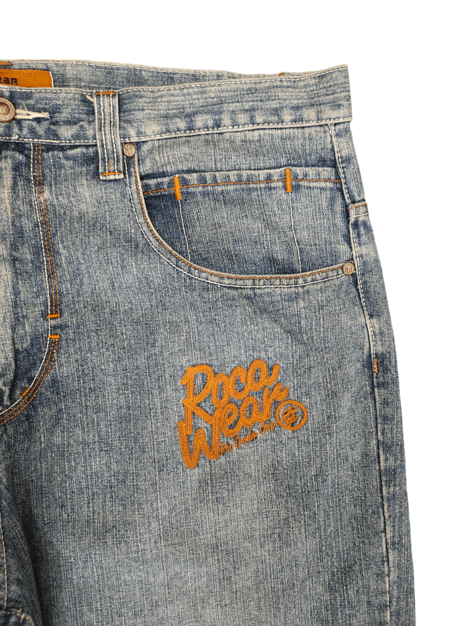 Rocawear Baggy Jeans Rocawear Patches Denim Wide Loose Y2k Jnco Size US 40 / EU 56 - 3 Thumbnail