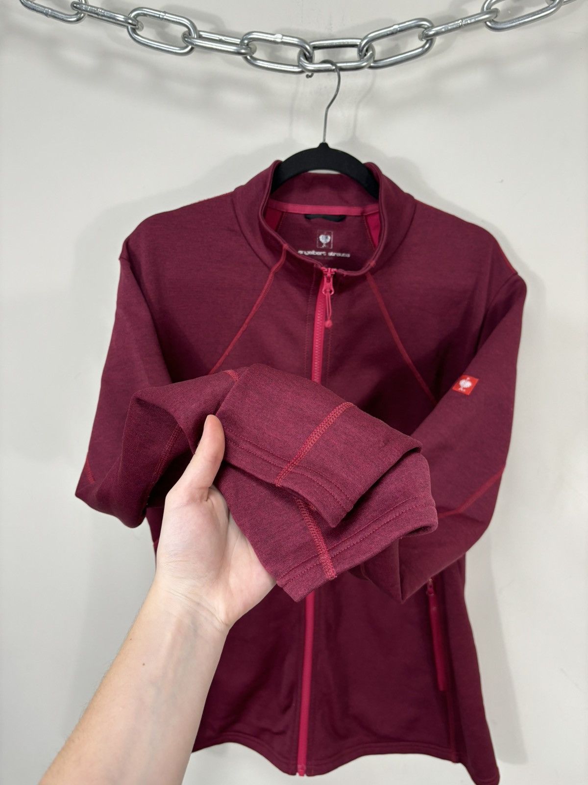 Other Engelbert Strauss Women’s Burgundy Red Work Fleece Jacket Size XL / US 12-14 / IT 48-50 - 11 Thumbnail
