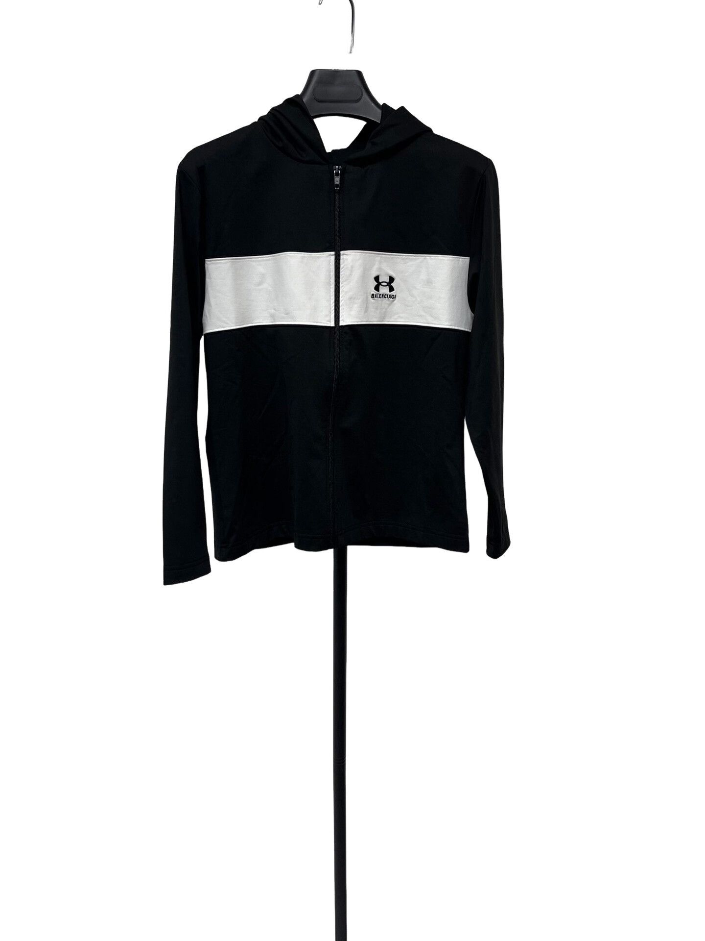 Balenciaga Balenciaga x Under Armour Logo Zip Hoodie Size M Size US M / EU 48-50 / 2 - 1 Thumbnail