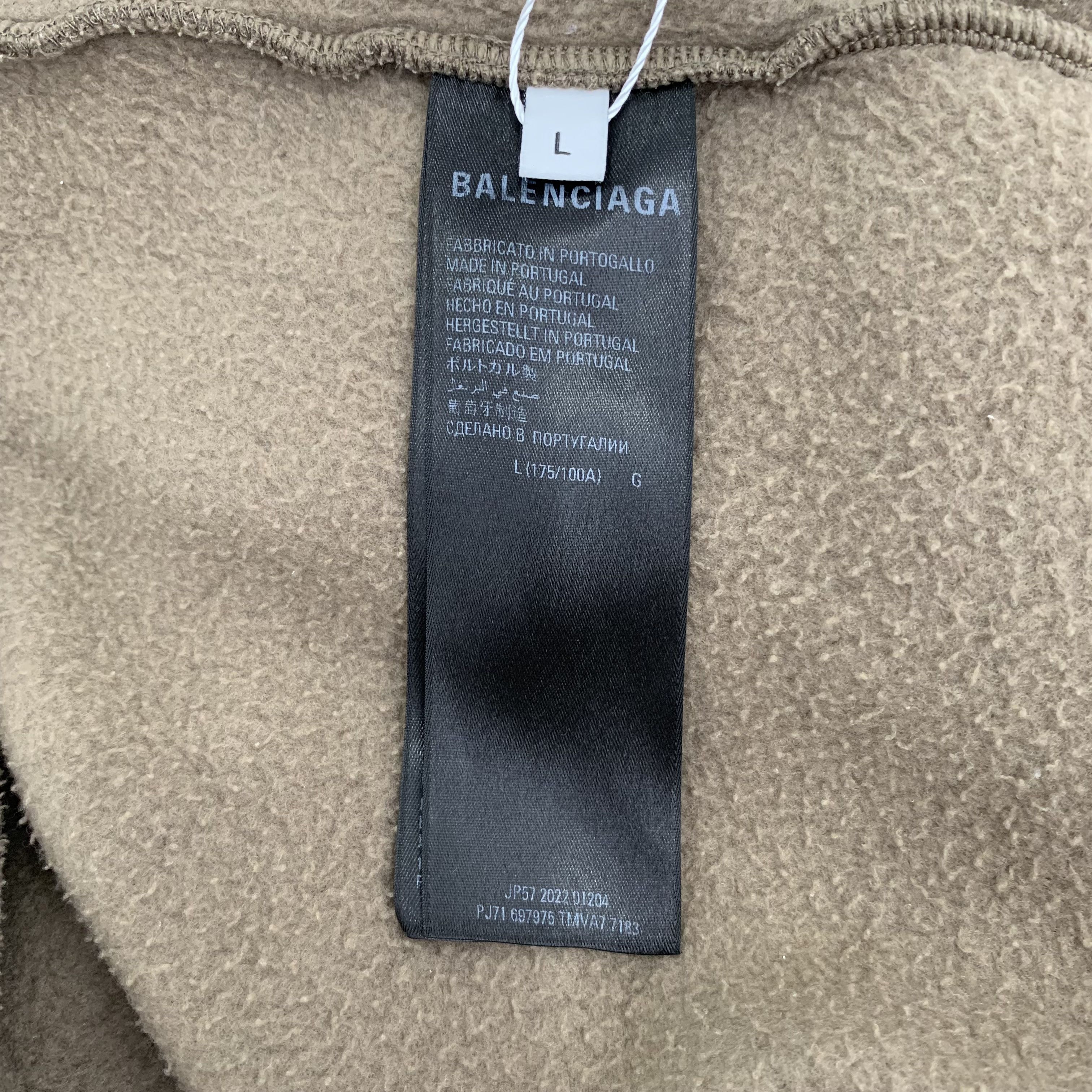 Balenciaga Balenciaga Brown Logo Sweatshirt (L) Size US L / EU 52-54 / 3 - 7 Thumbnail